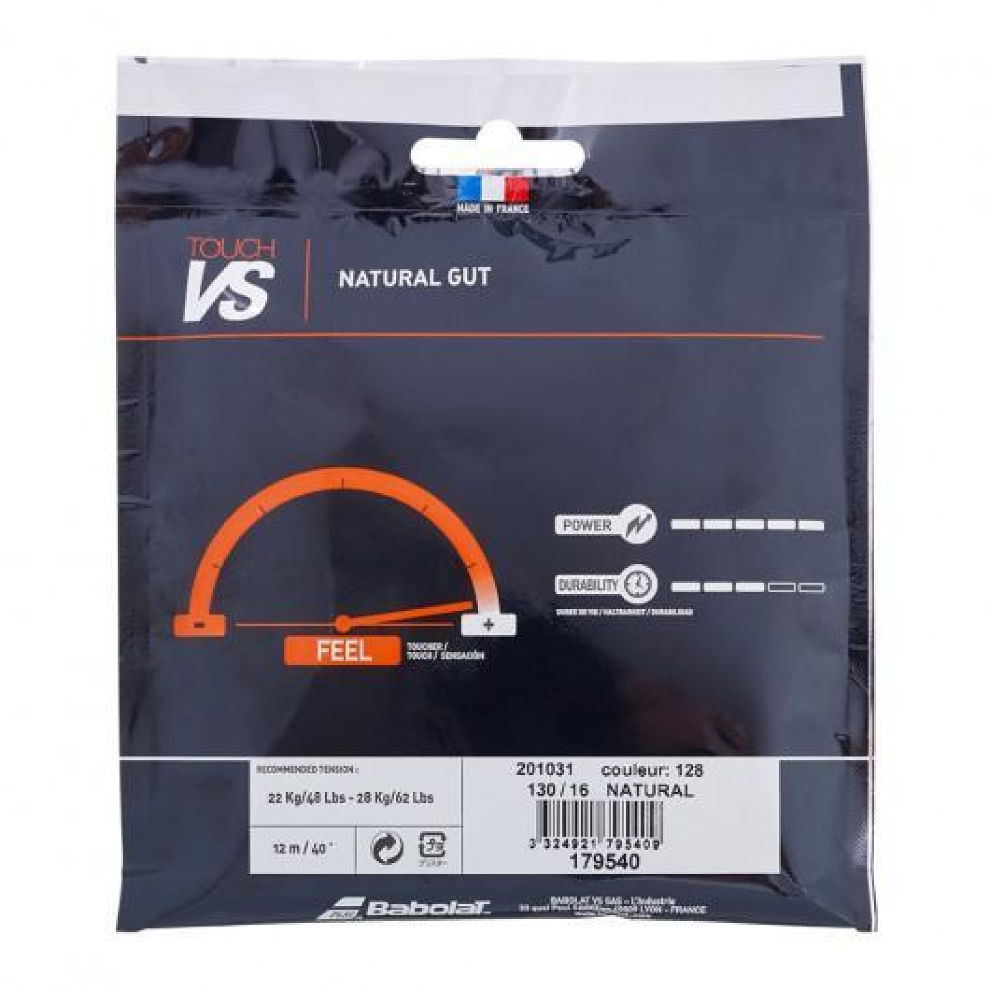 Струна Babolat TOUCH VS 12M (Комплект,12 метров) 1.30 black 201031-105 - 1 - Robinzon.ua