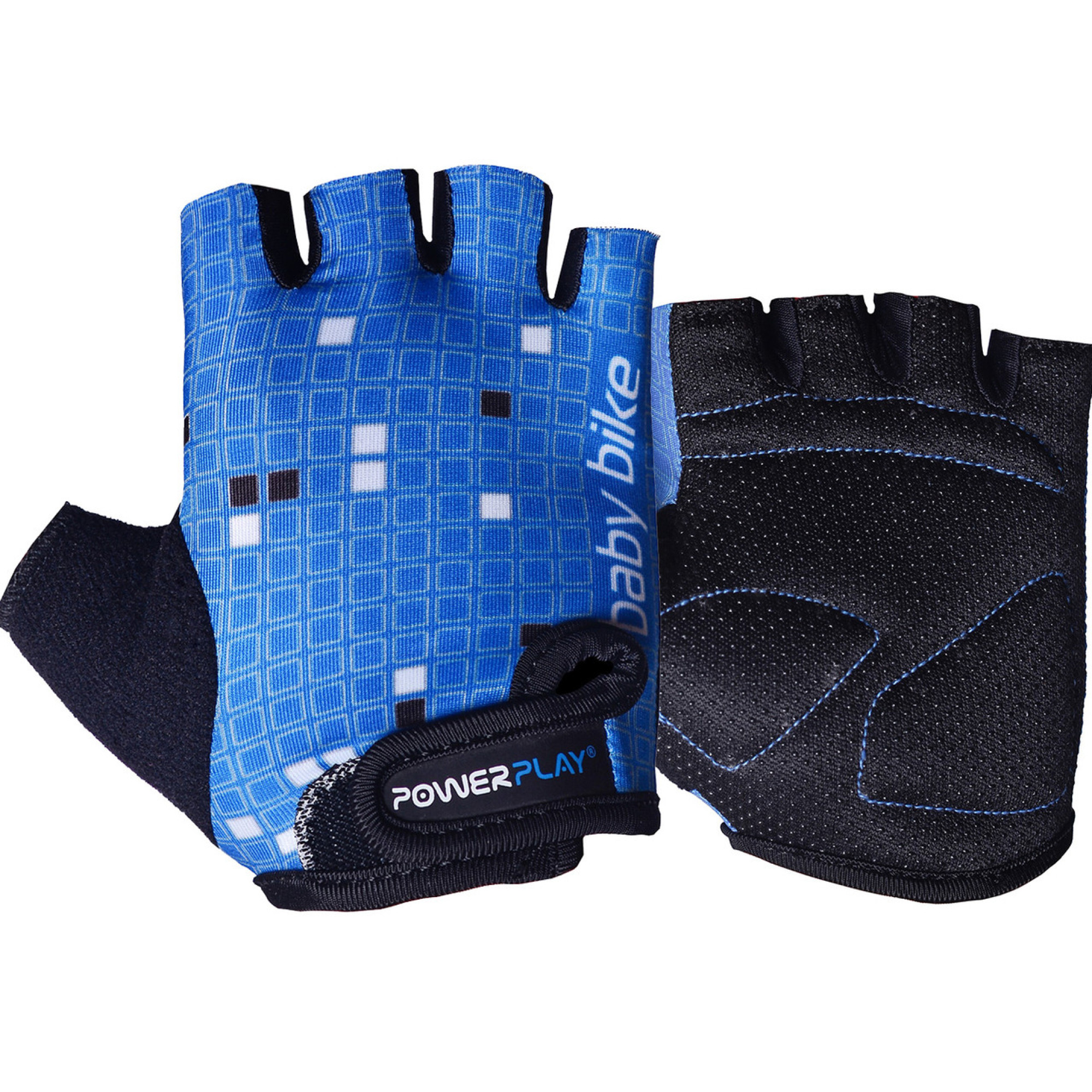Велорукавички PowerPlay 5451 Синьо-білі XS - Robinzon.ua