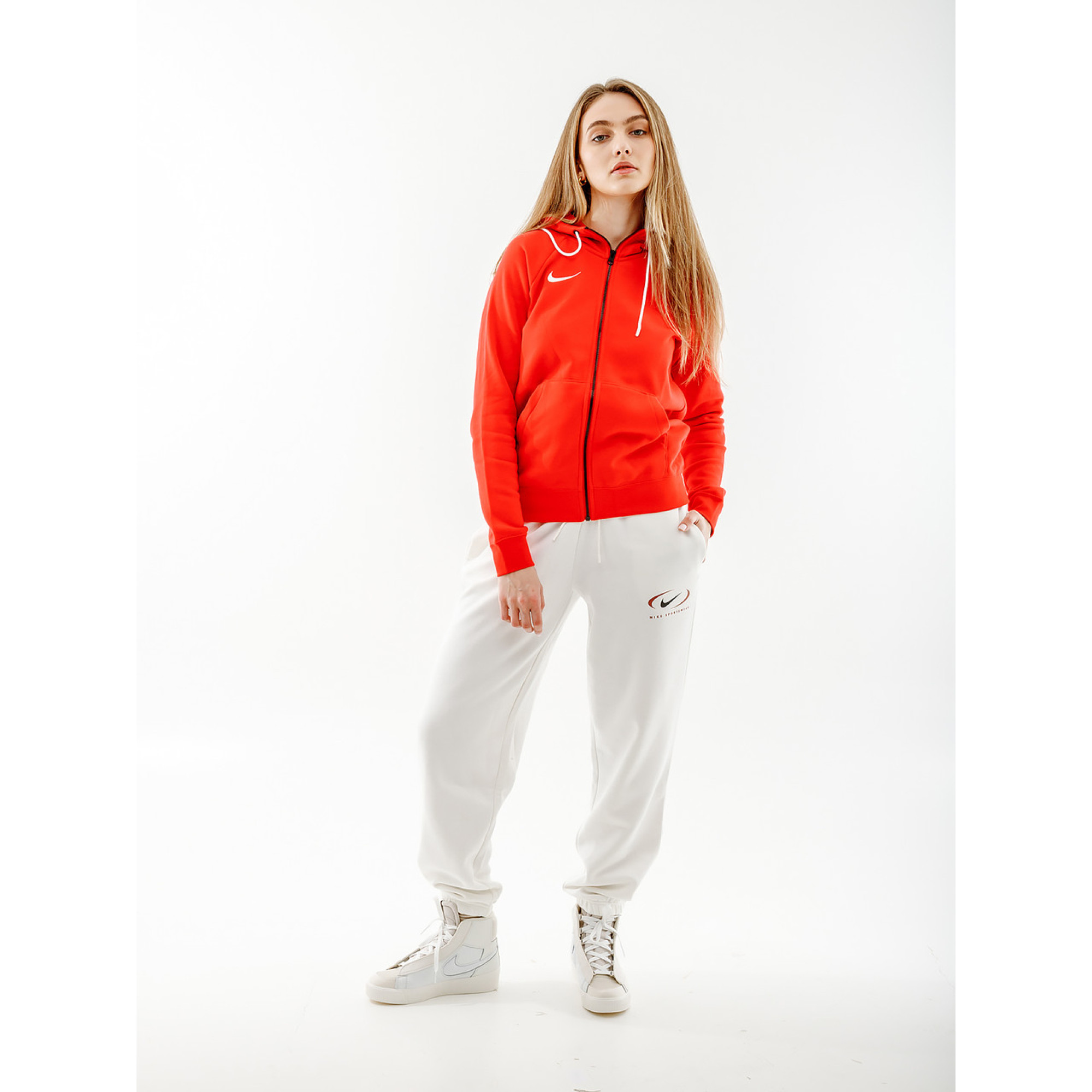 Жіноча Толстовка Nike FLC PARK20 FZ HOODIE Червоний L (7dCW6955-657 L) - Robinzon.ua