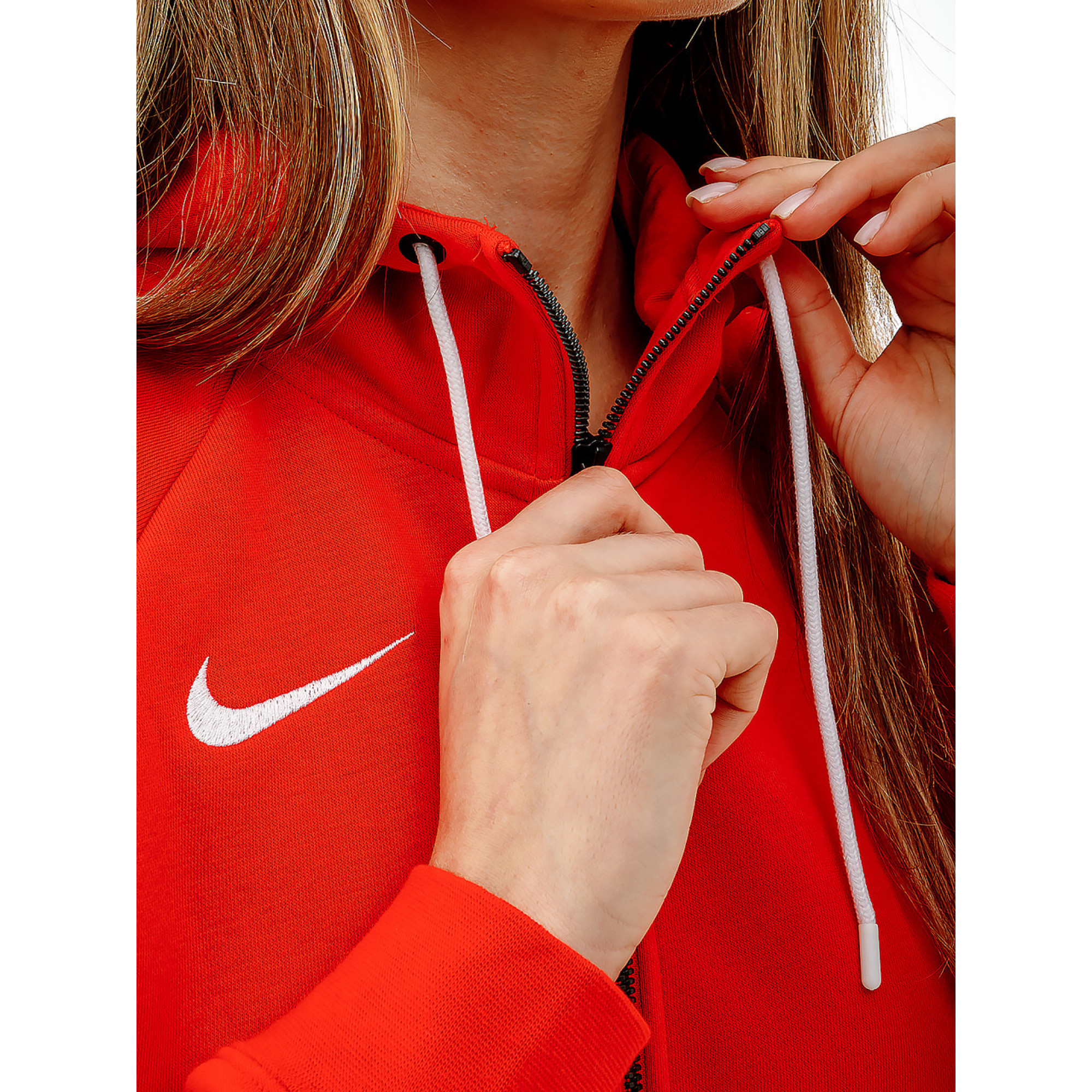 Женская Толстовка Nike FLC PARK20 FZ HOODIE Красный L (7dCW6955-657 L) - 3 - Robinzon.ua