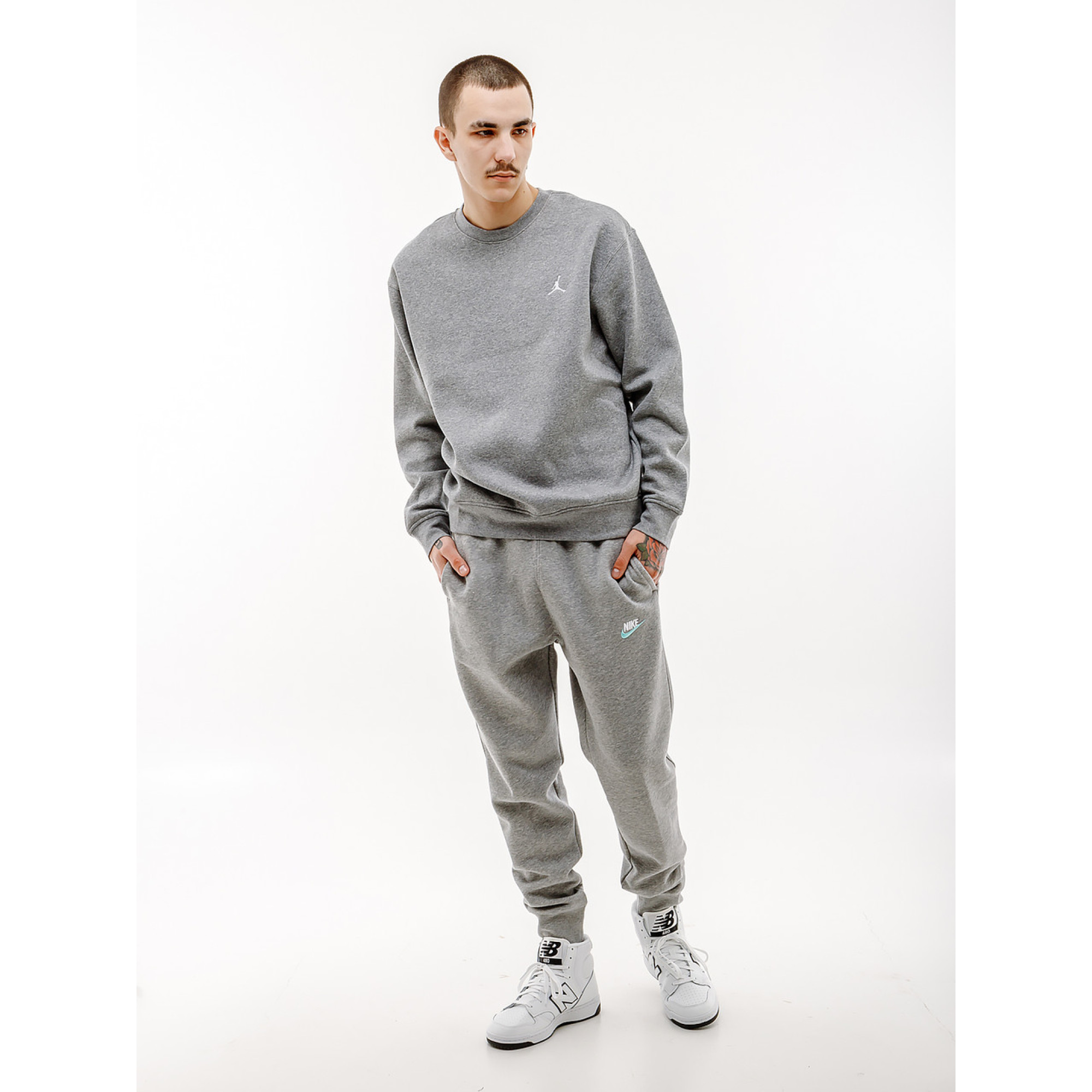 Чоловічі Штани Nike M CLUB DT JGGR BB Сірий XL (7dDQ8385-065 XL) - 3 - Robinzon.ua