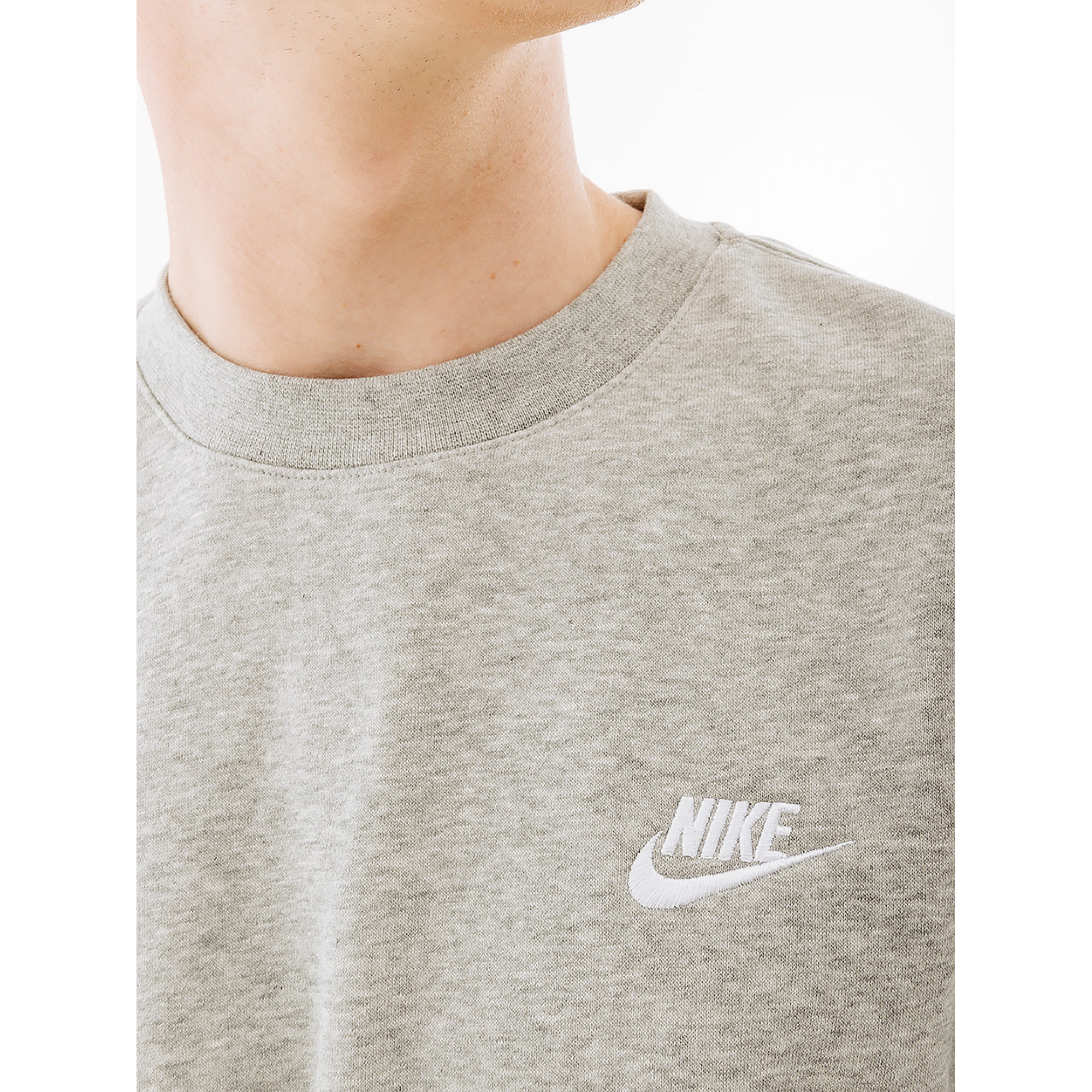 Чоловіча Світшот Nike CLUB CRW BB Сірий 2XL (7dBV2662-063 2XL) - 2 - Robinzon.ua