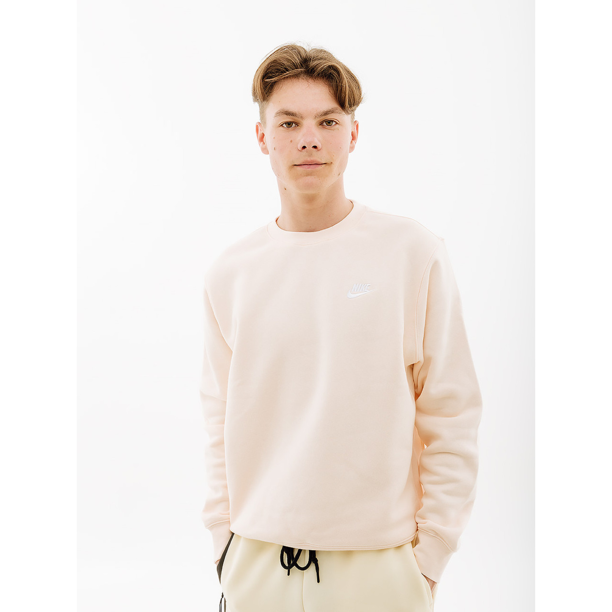 Чоловіча Світшот Nike CLUB CRW BB Рожевий 2XL (7dBV2662-838 2XL) - Robinzon.ua