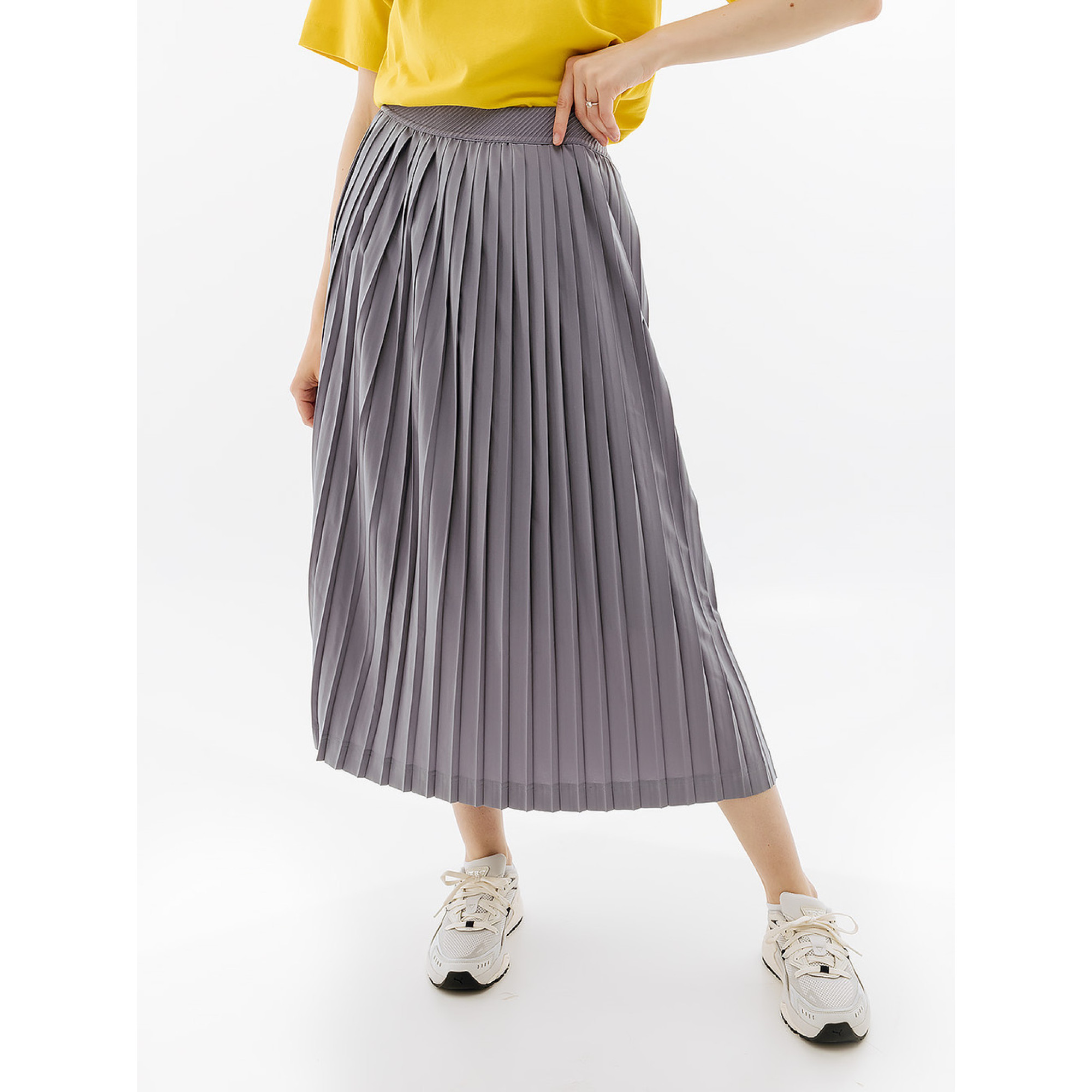 Жіноча Спідниця Puma YONA SUNP Plissee Skirt Сірий M (7d53797869 M) - Robinzon.ua