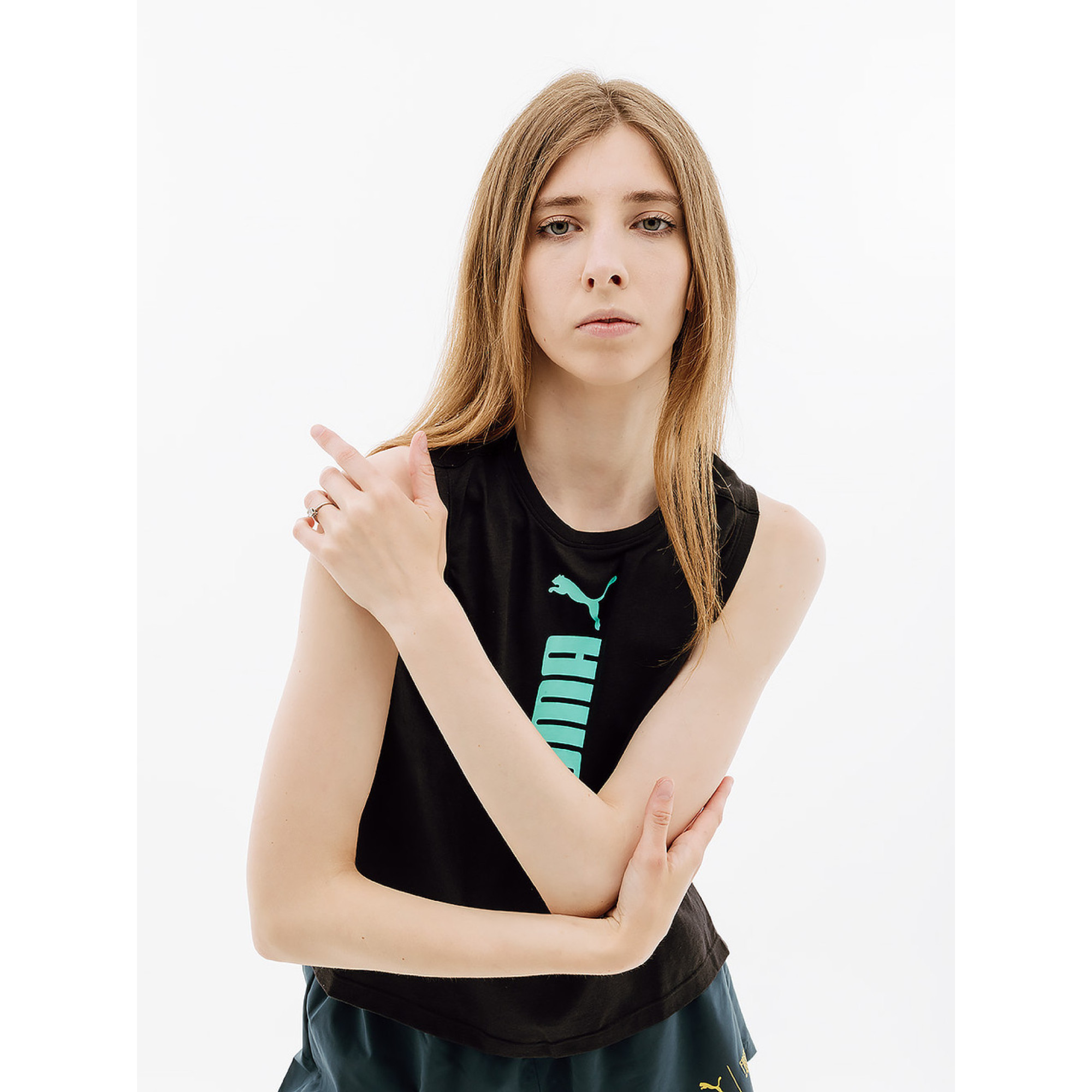 Женская Майка Puma Fit Tri-blend Tank  Черный XS (7d52308051 XS) - 3 - Robinzon.ua