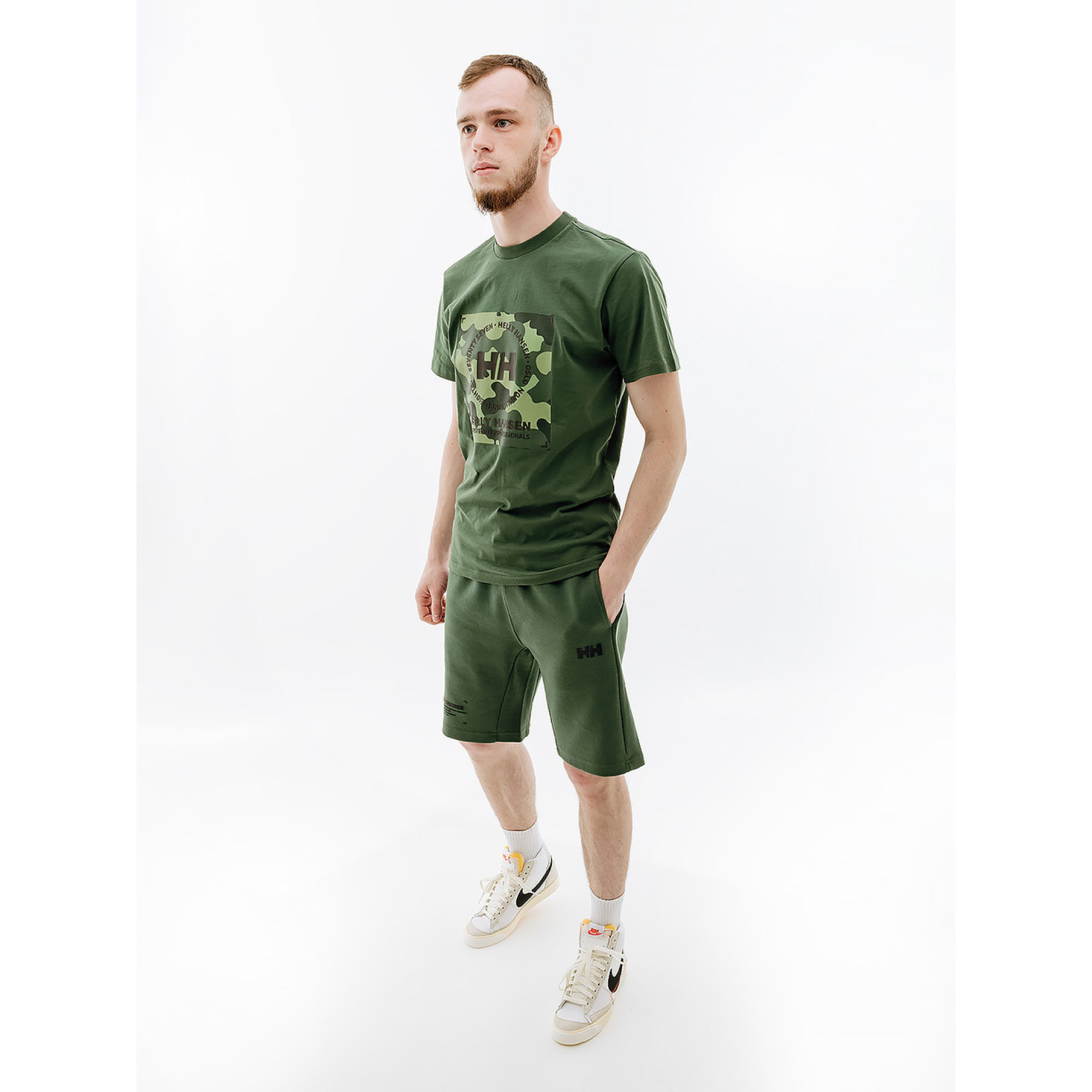 Мужские Шорты HELLY HANSEN MOVE SWEAT SHORTS Зеленый XL (7d53710-476 XL) - 2 - Robinzon.ua