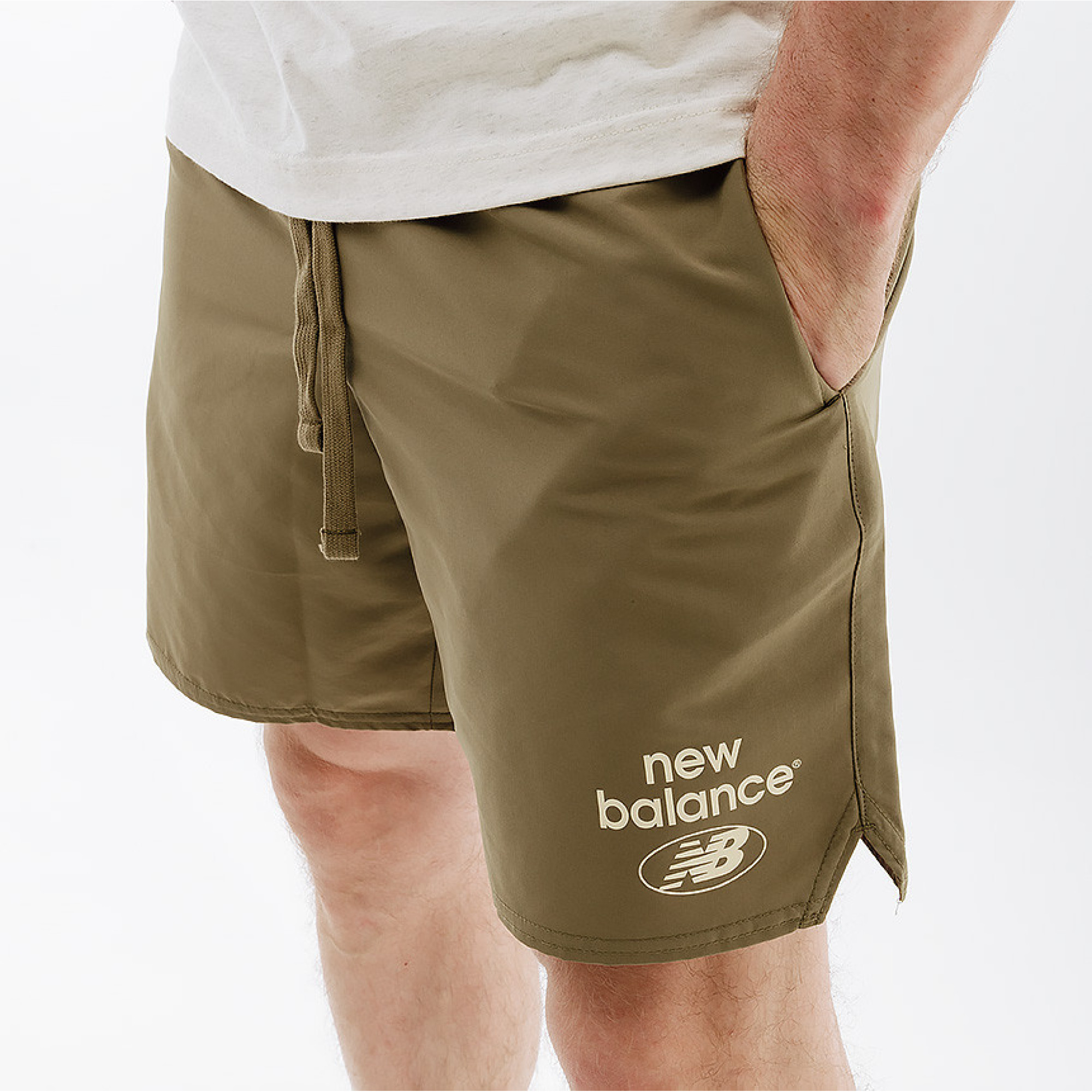 Мужские Шорты New Balance Essentials Reimagined Woven  Хаки L (7dMS31519CGN L) - 2 - Robinzon.ua