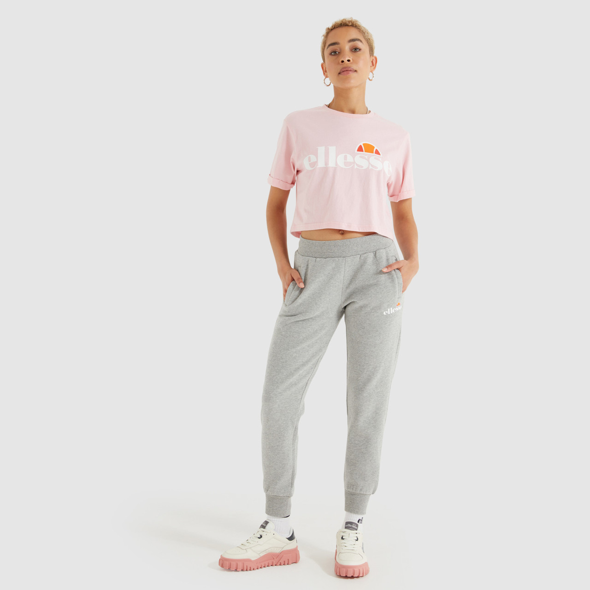 Жіноча Футболка Ellesse Alberta Cropped Tee Рожевий M (7dSGS04484-808 M) - 1 - Robinzon.ua