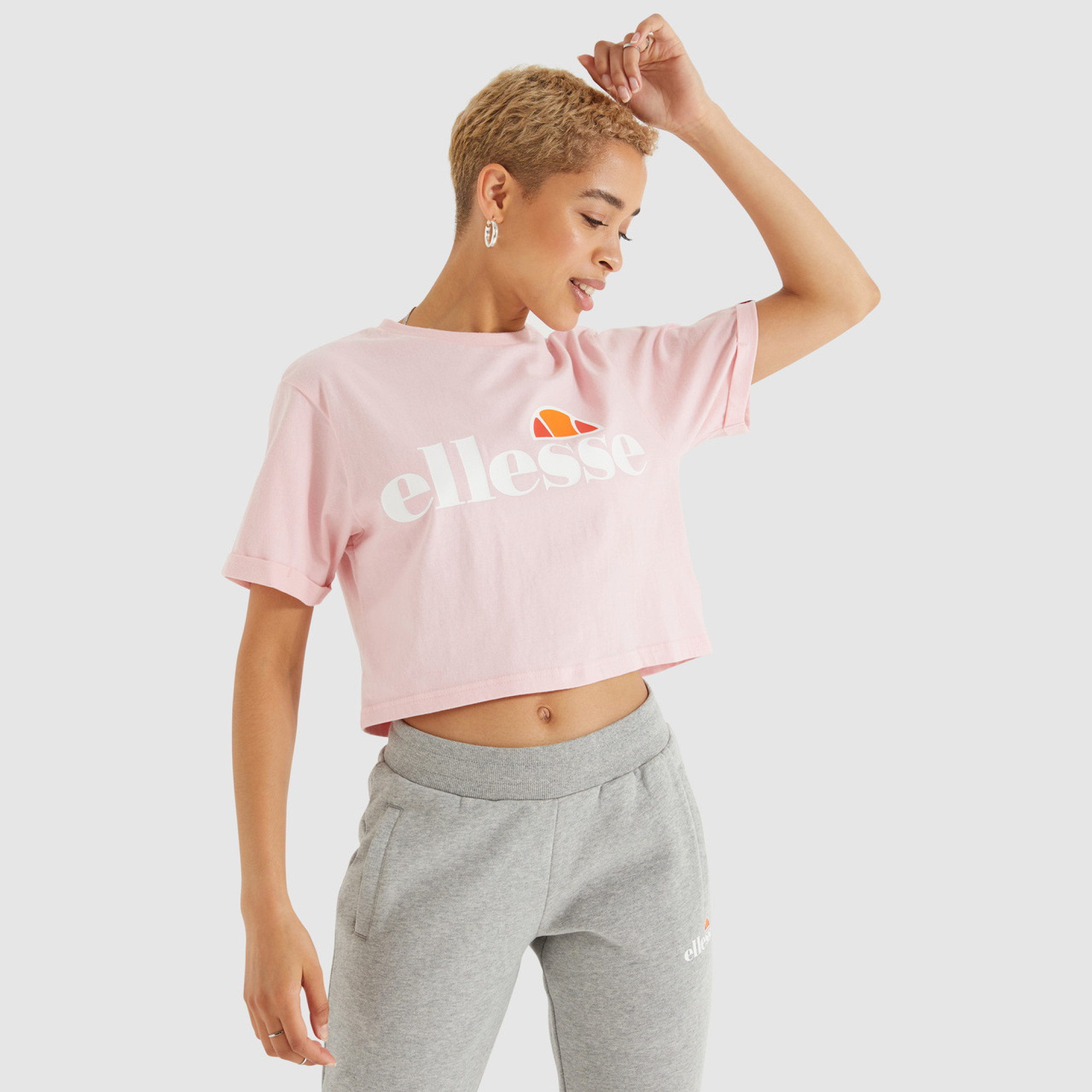 Жіноча Футболка Ellesse Alberta Cropped Tee Рожевий M (7dSGS04484-808 M) - Robinzon.ua