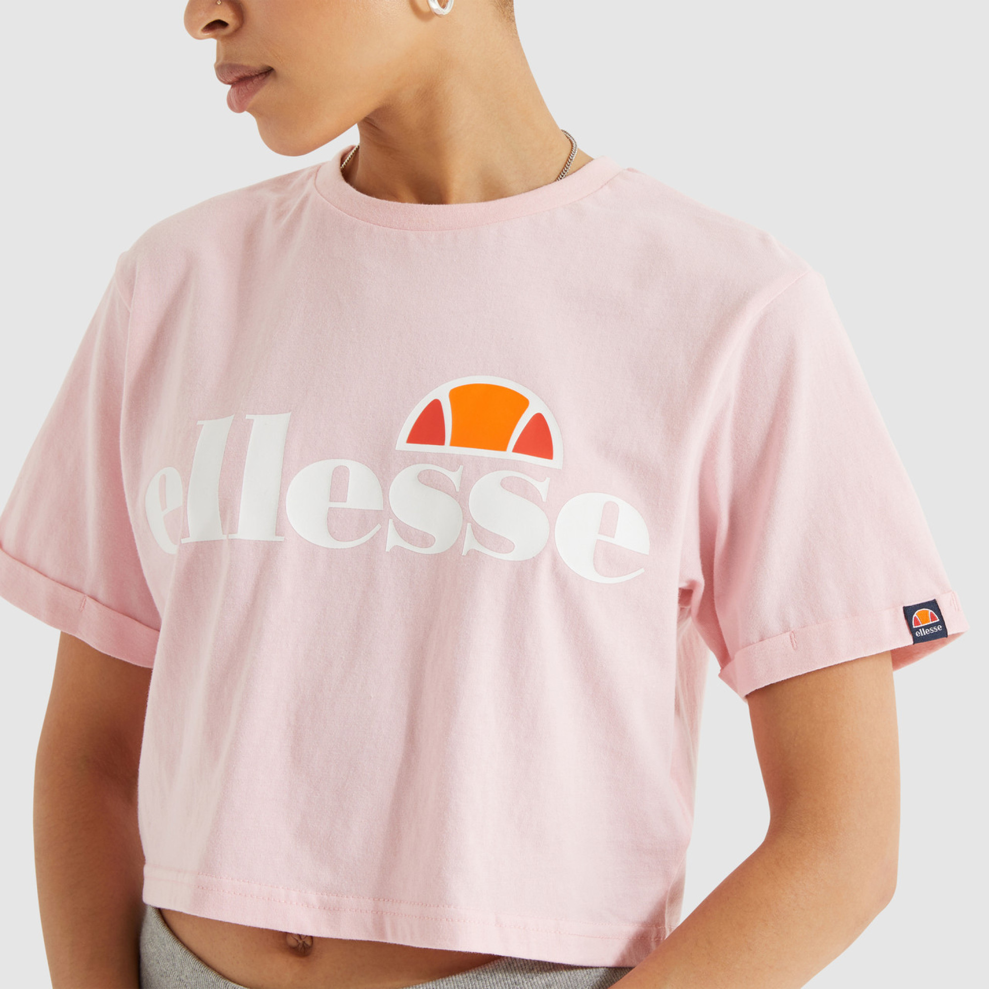 Жіноча Футболка Ellesse Alberta Cropped Tee Рожевий M (7dSGS04484-808 M) - 3 - Robinzon.ua
