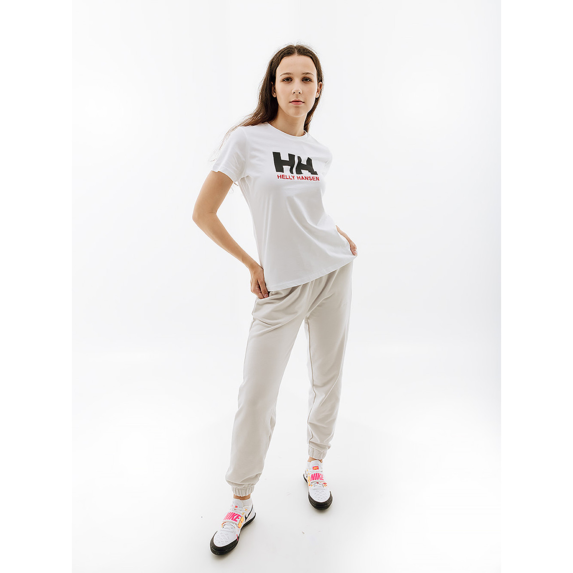 Жіноча Футболка HELLY HANSEN W HH LOGO T-SHIRT Білий XS (7d34112-001 XS) - 2 - Robinzon.ua