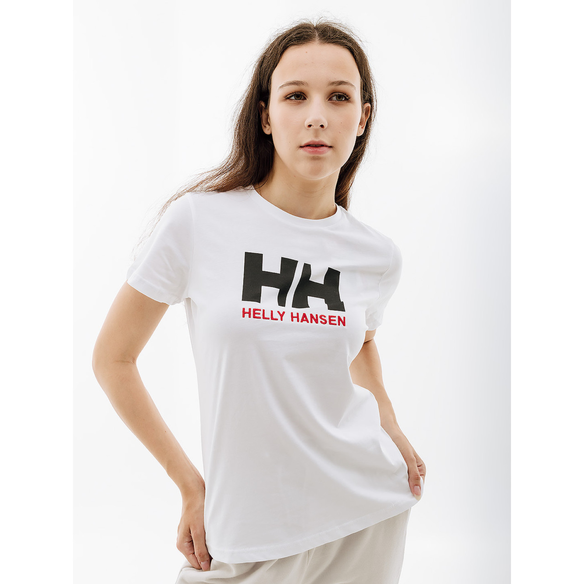 Жіноча Футболка HELLY HANSEN W HH LOGO T-SHIRT Білий XS (7d34112-001 XS) - Robinzon.ua