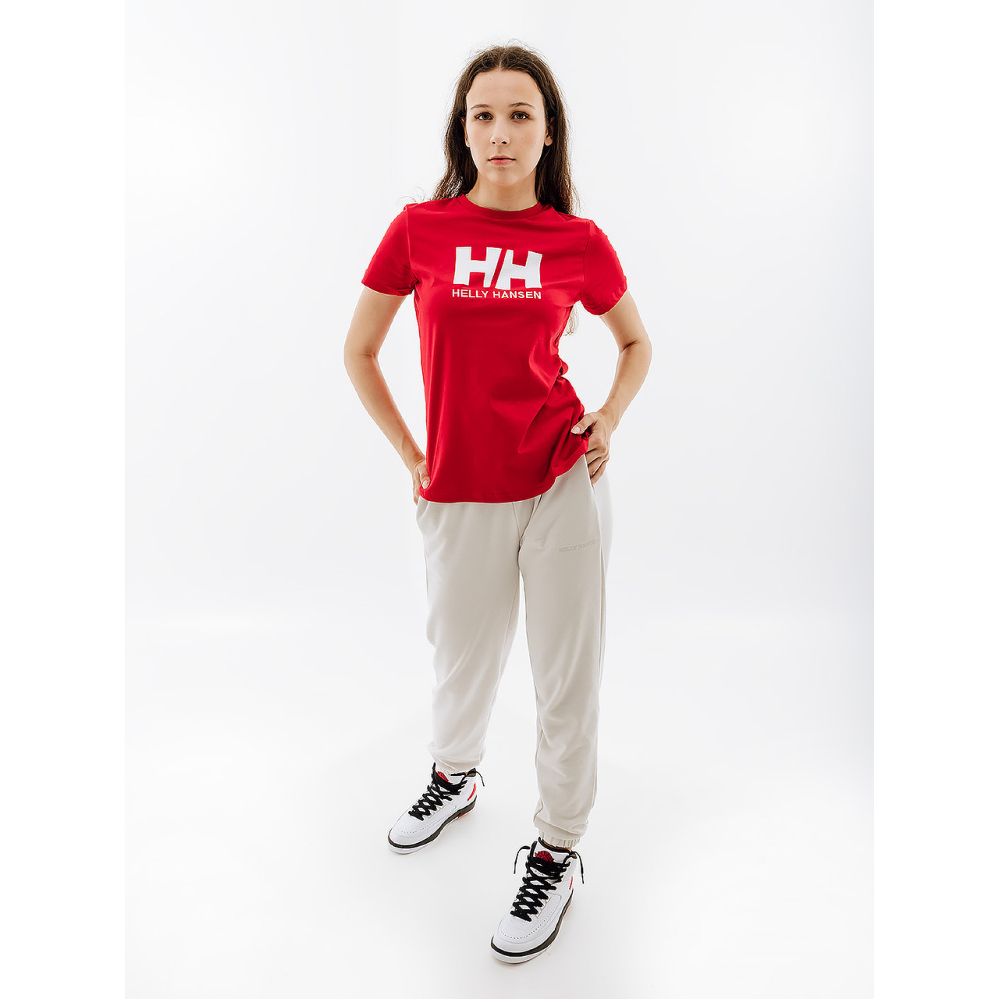 Жіноча Футболка HELLY HANSEN W HH LOGO T-SHIRT Червоний S (7d34112-162 S) - 2 - Robinzon.ua