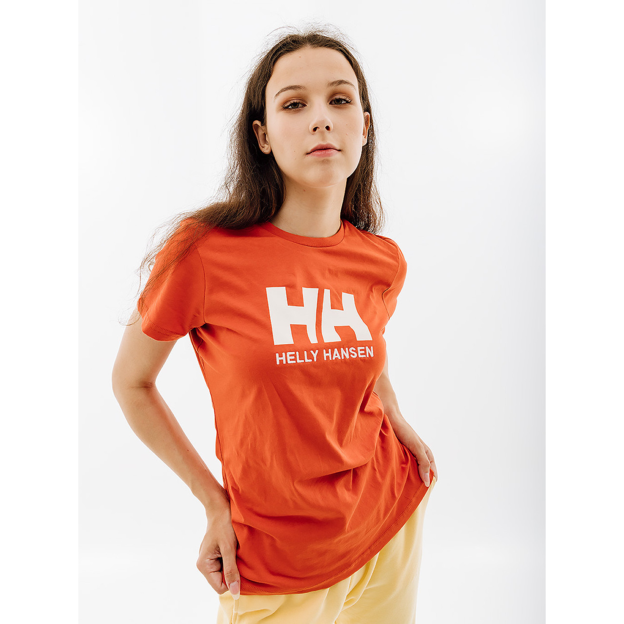 Жіноча Футболка HELLY HANSEN W HH LOGO T-SHIRT Помаранчевий L (7d34112-179 L) - Robinzon.ua