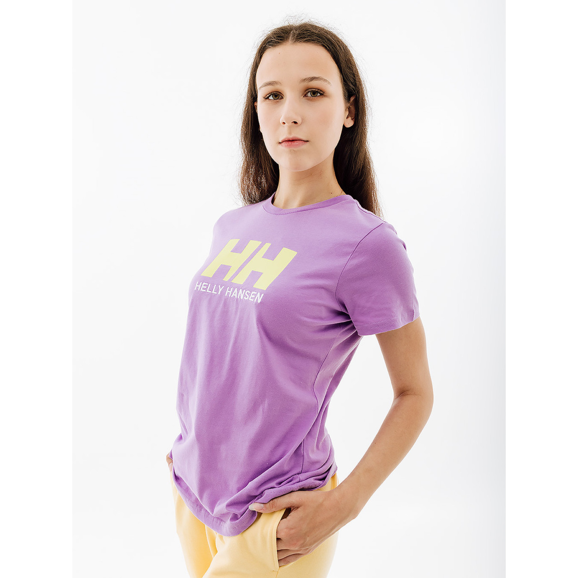 Жіноча Футболка HELLY HANSEN W HH LOGO T-SHIRT Фіолетовий S (7d34112-699 S) - 3 - Robinzon.ua