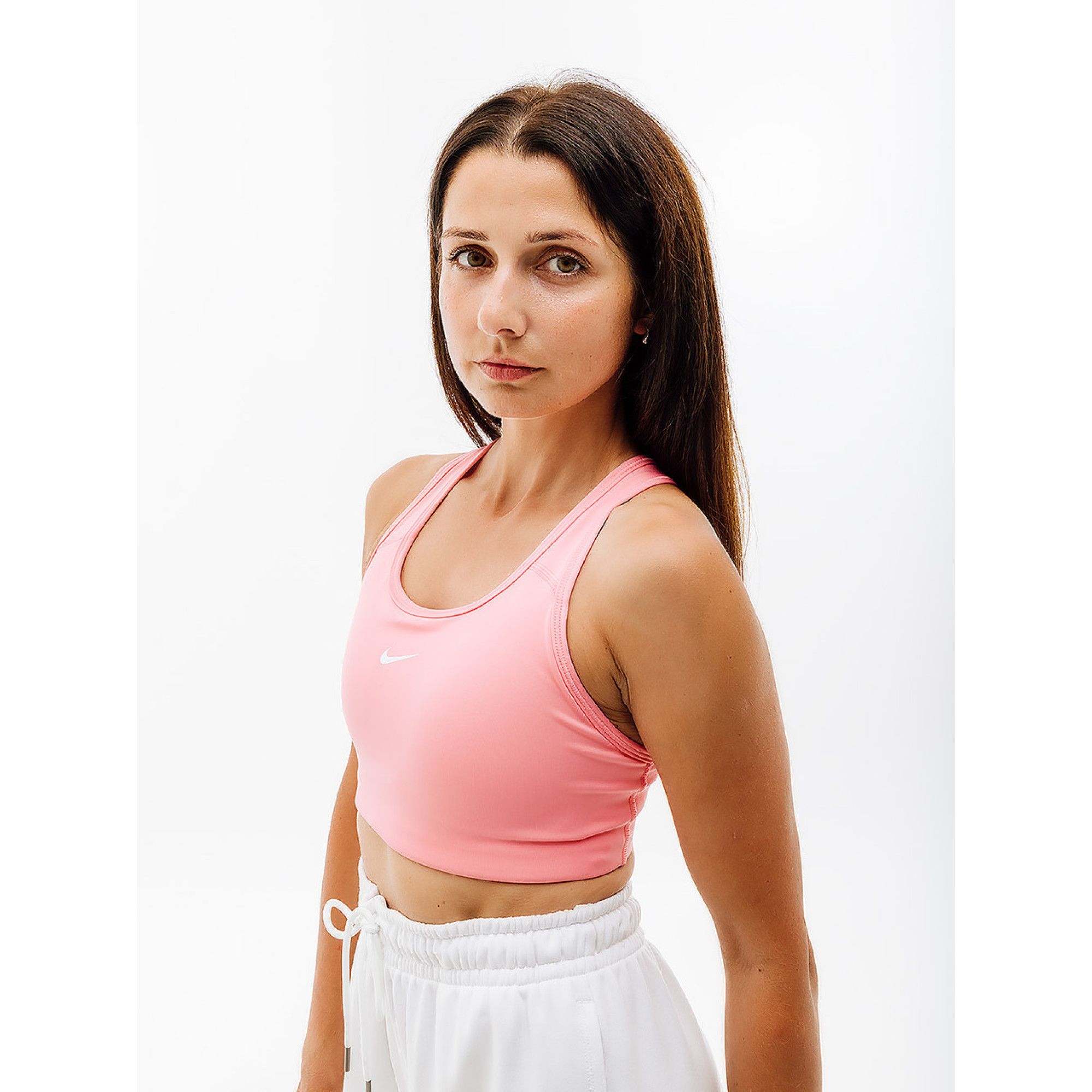 Жіночий Топ Nike SWOOSH BRA PAD Рожевий  L (7dBV3636-612 L) - Robinzon.ua