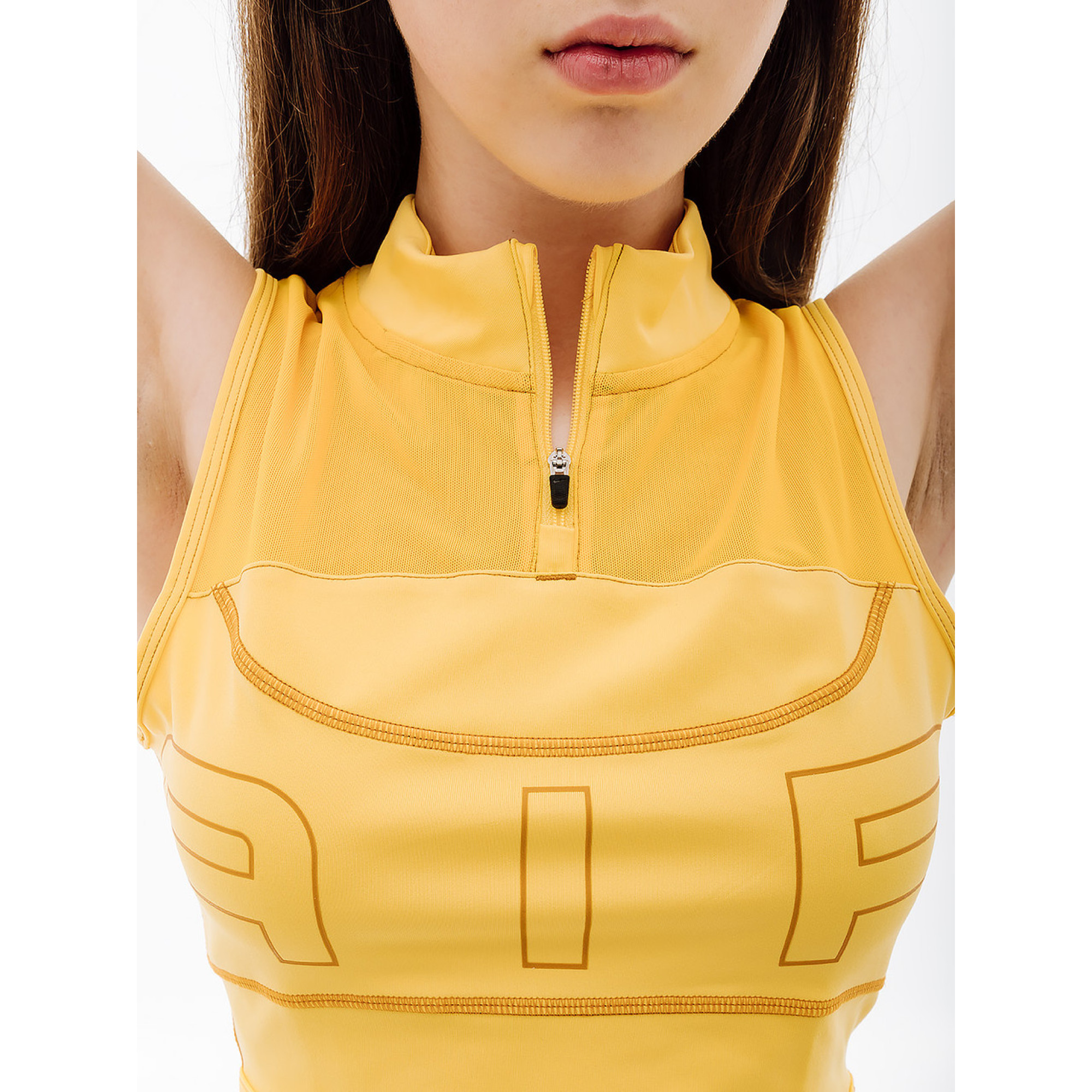 Жіночий Топ Nike W NK DF AIR CROP TANK Жовтий  L (7dDX0284-795 L) - 2 - Robinzon.ua