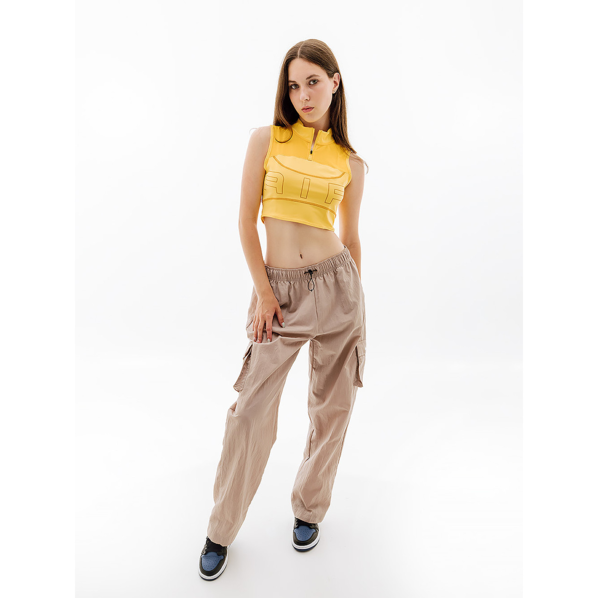 Жіночий Топ Nike W NK DF AIR CROP TANK Жовтий  L (7dDX0284-795 L) - 3 - Robinzon.ua