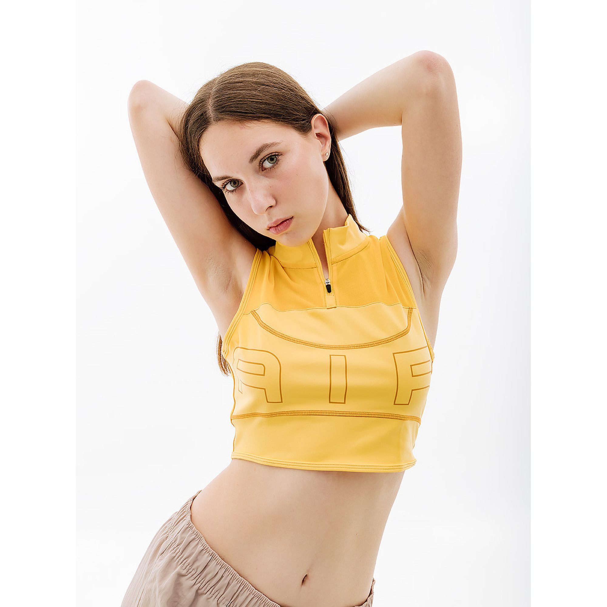 Жіночий Топ Nike W NK DF AIR CROP TANK Жовтий  L (7dDX0284-795 L) - Robinzon.ua