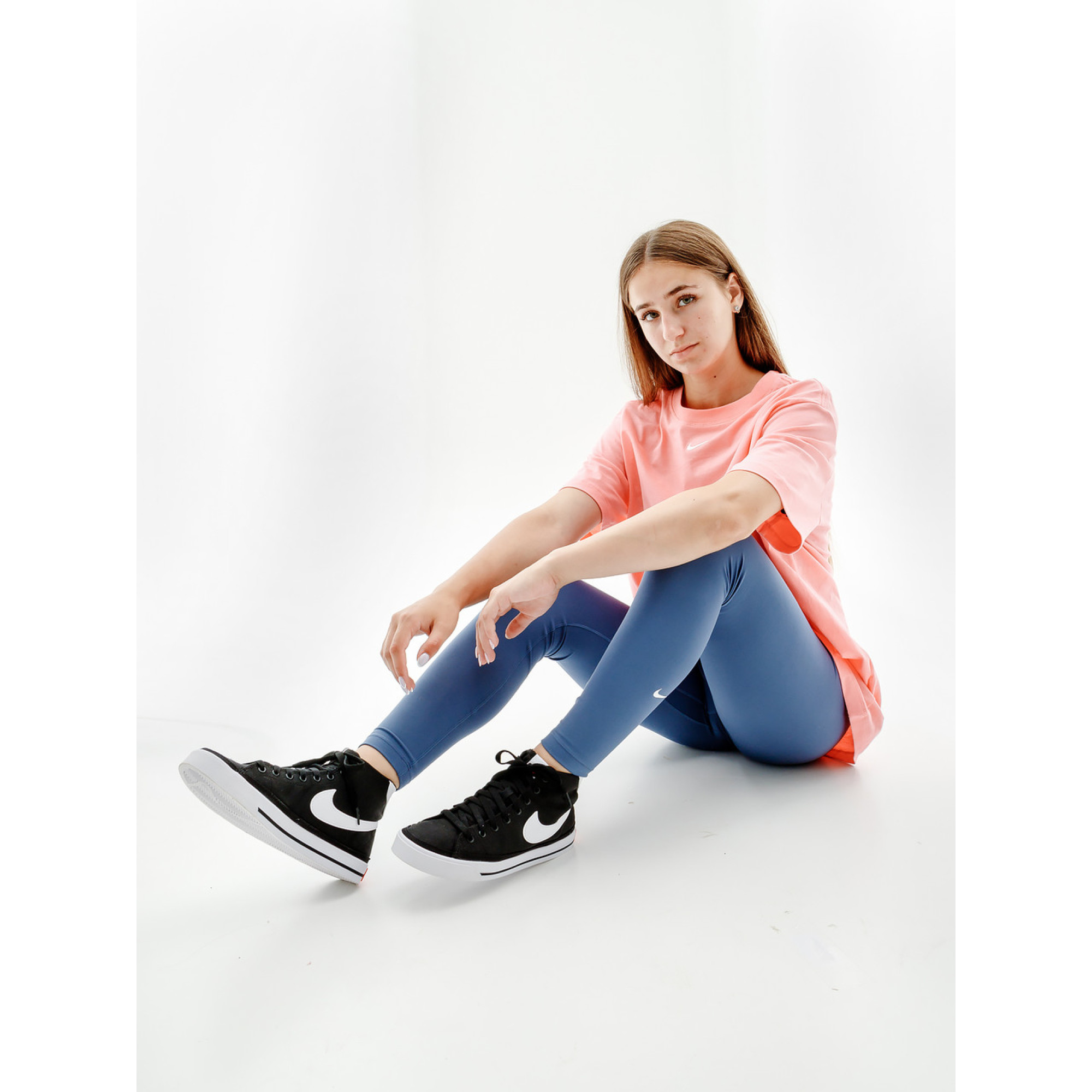 Жіночі Легінси Nike W NK ONE DF MR TGT Синій  L (7dDD0252-491 L) - 2 - Robinzon.ua