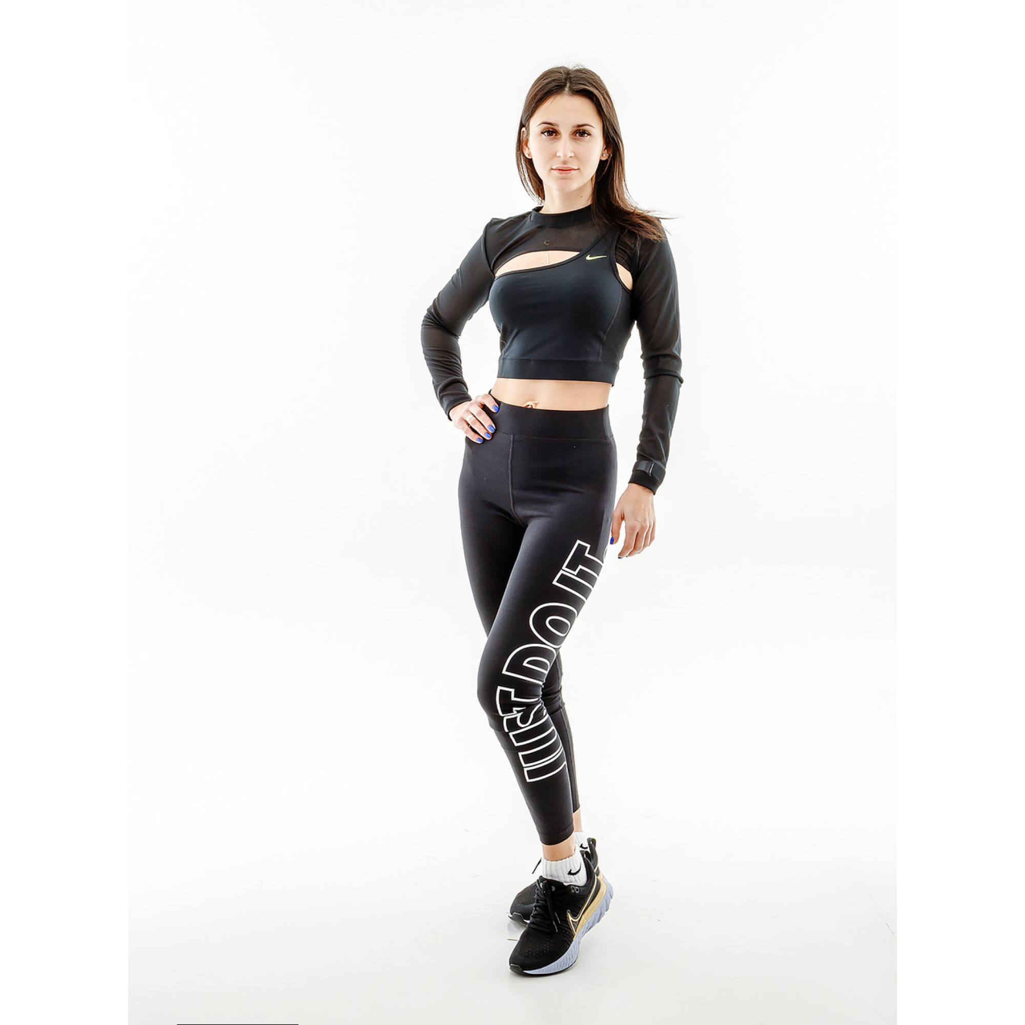 Женские Леггинсы Nike NS CLSC GX HR TIGHT JDI Черный XS (7dDV7793-010 XS) - 2 - Robinzon.ua