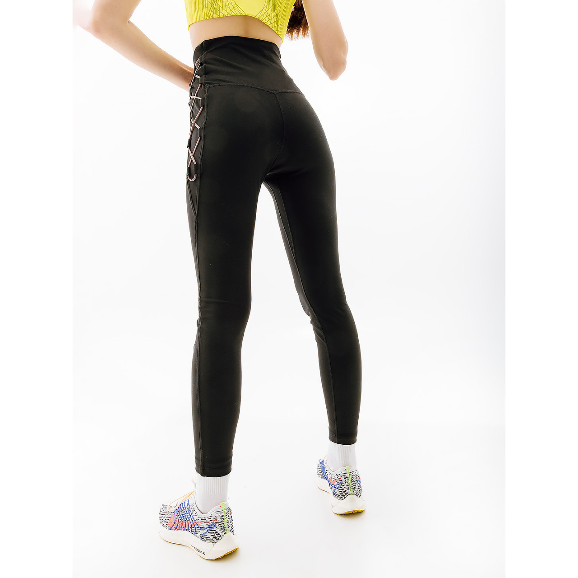 Женские Леггинсы Nike W NK ONE DF HR 7/8 TIGHT NVLTY  Черный L (7dDX0006-010 L) - 4 - Robinzon.ua