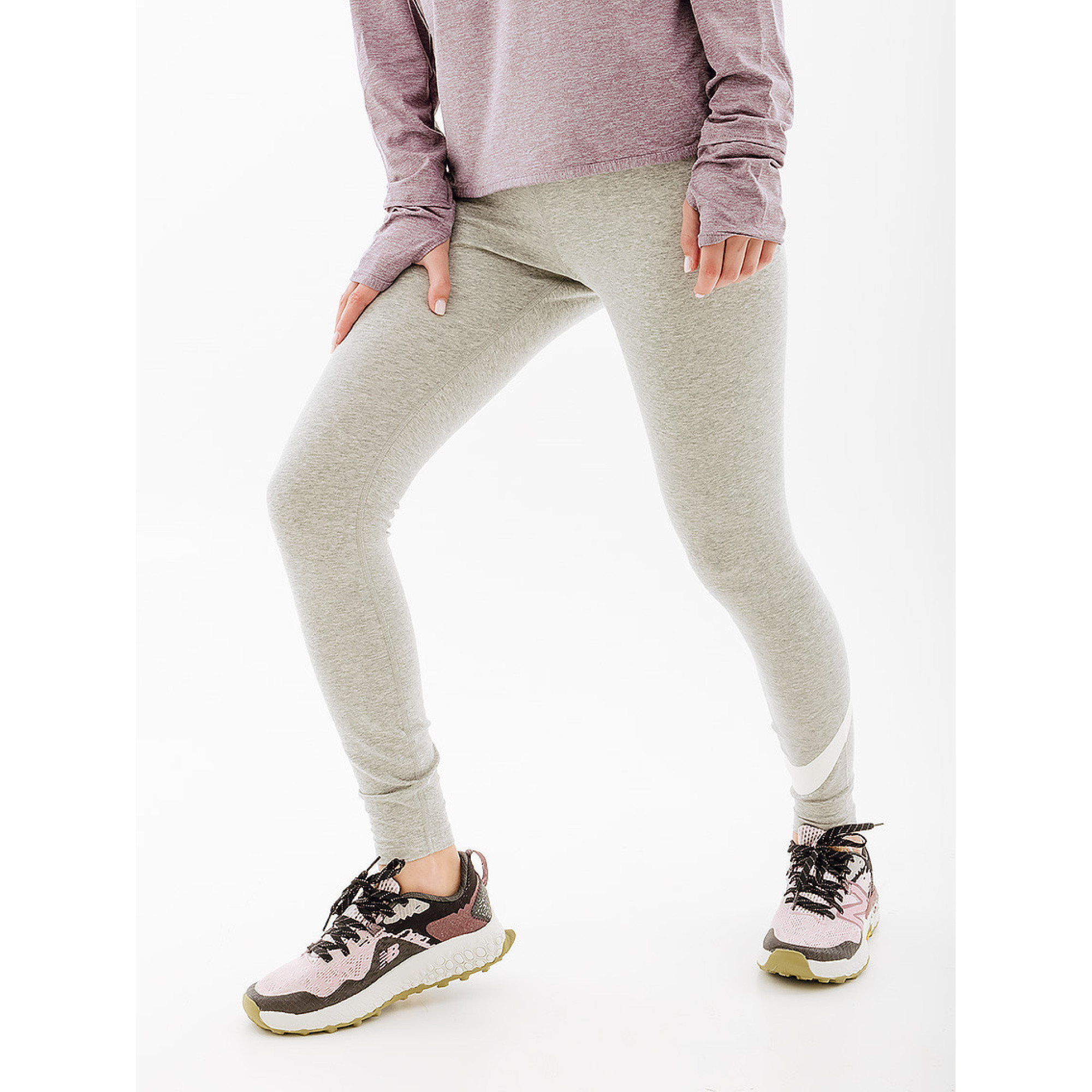 Жіночі Легінси Nike HR TGHT SWSH Сірий XS (7dDV7795-063 XS) - Robinzon.ua