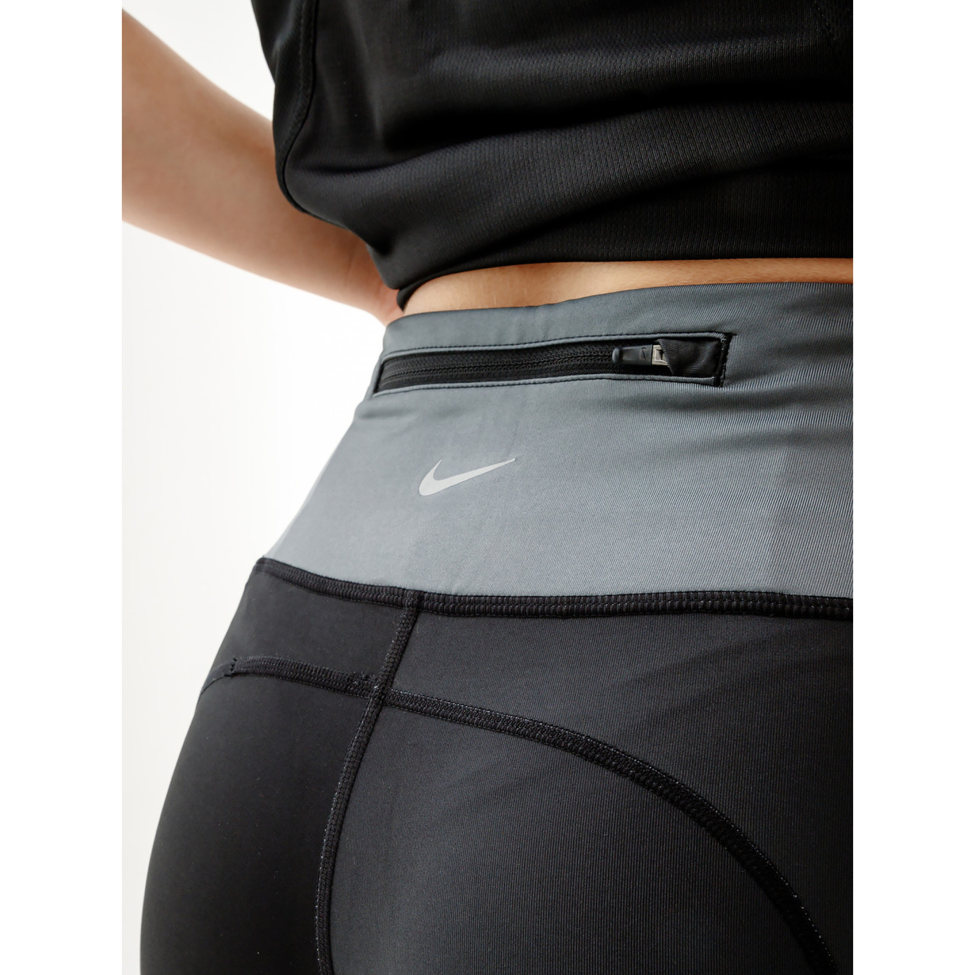 Женские Леггинсы Nike W NK DF FST MR 7/8 TGHT SNL NV  Черный XS (7dDX0950-010 XS) - 1 - Robinzon.ua