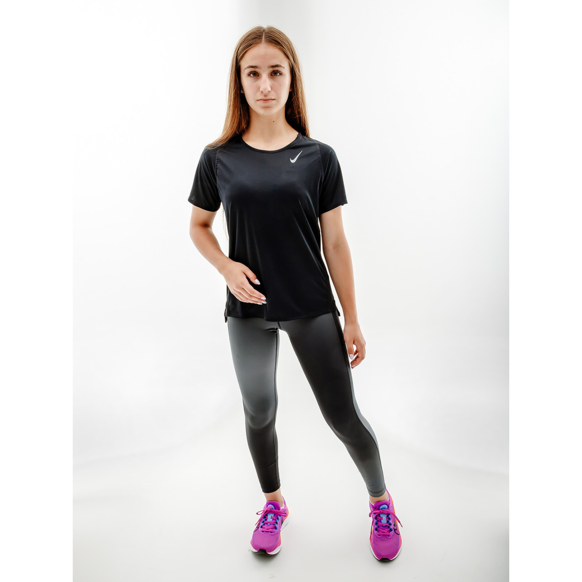 Женские Леггинсы Nike W NK DF FST MR 7/8 TGHT SNL NV  Черный XS (7dDX0950-010 XS) - 2 - Robinzon.ua