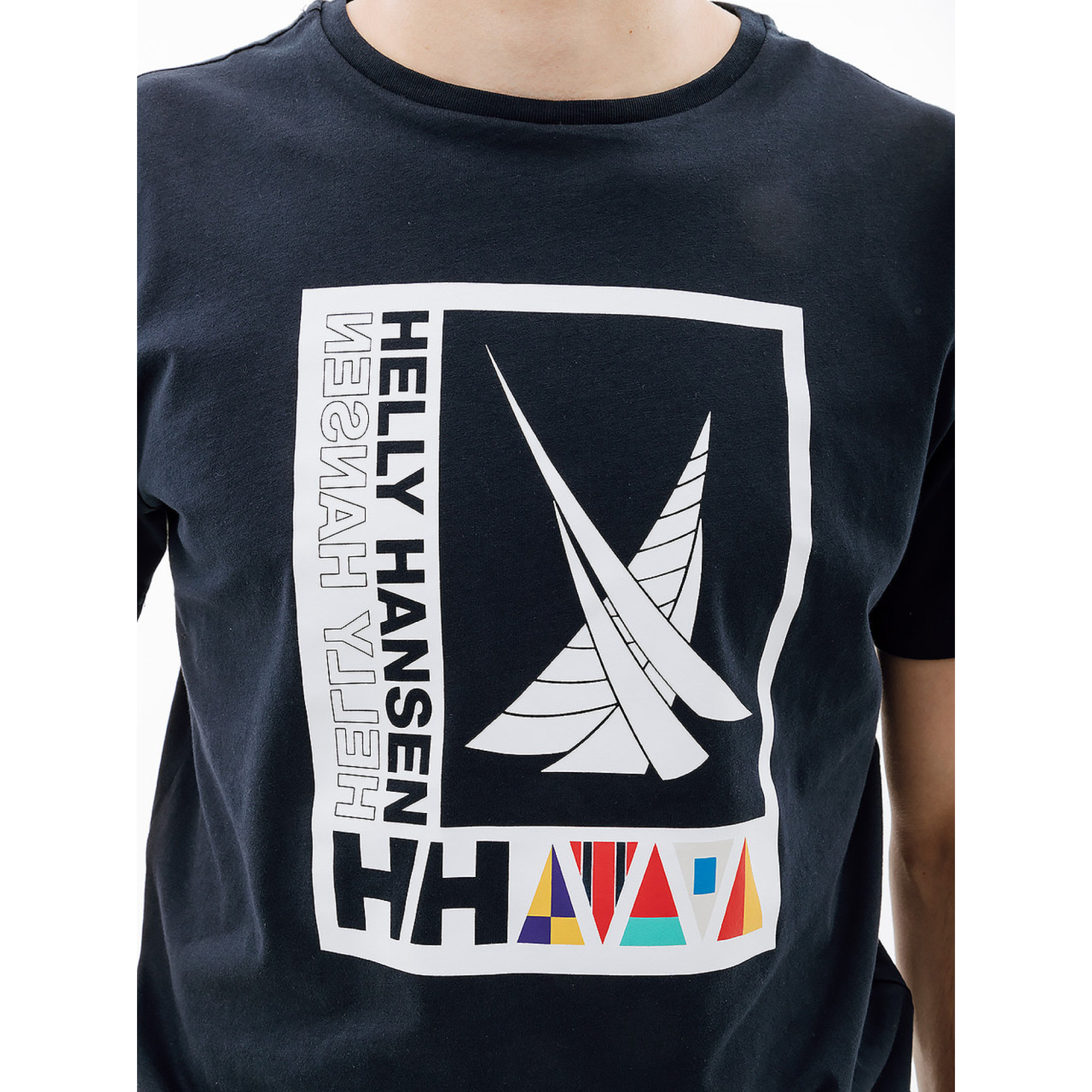 Мужская Футболка HELLY HANSEN SHORELINE T-SHIRT 2.0 Синий L (7d34222-598 L) - 3 - Robinzon.ua