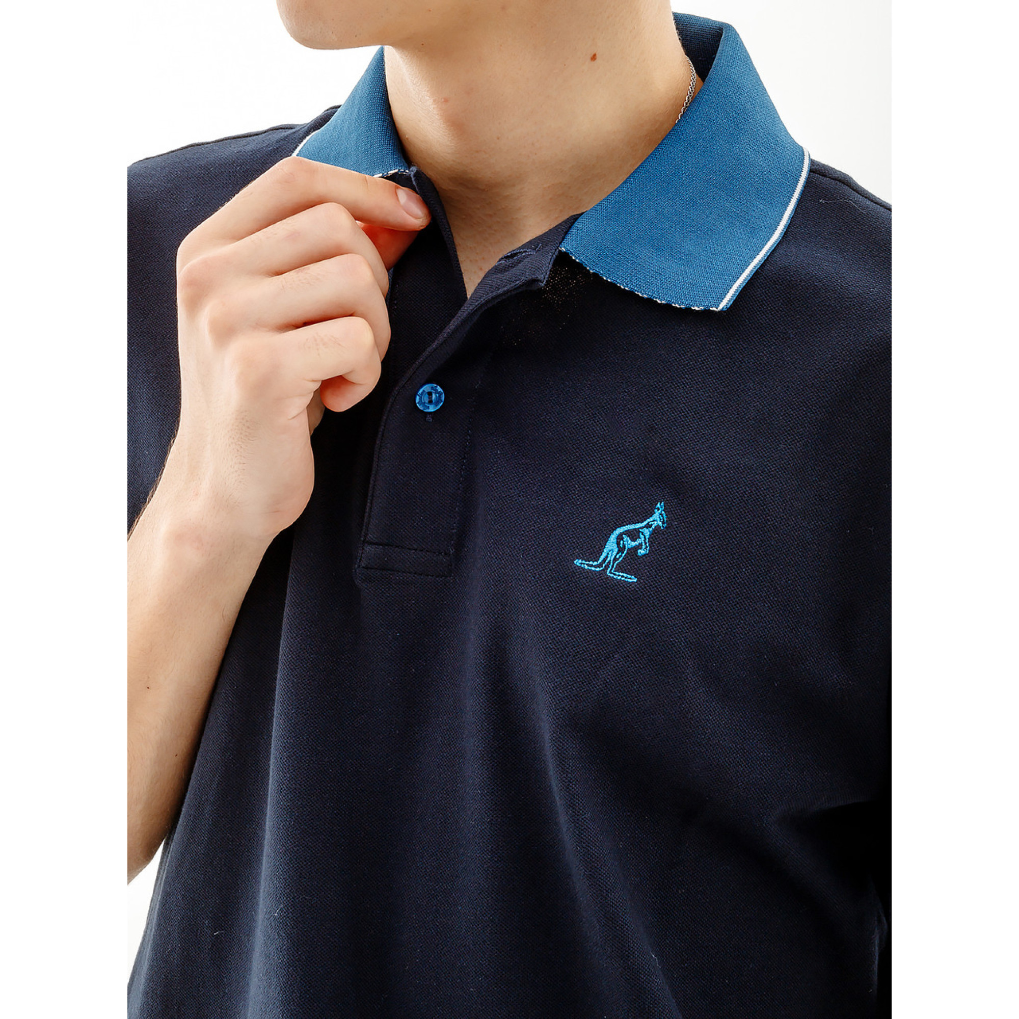 Чоловіча Футболка AUSTRALIAN LINES POLO PIQUE' EL R-FIT Синій 2XL (7dLSUPO0010-200 2XL) - 2 - Robinzon.ua