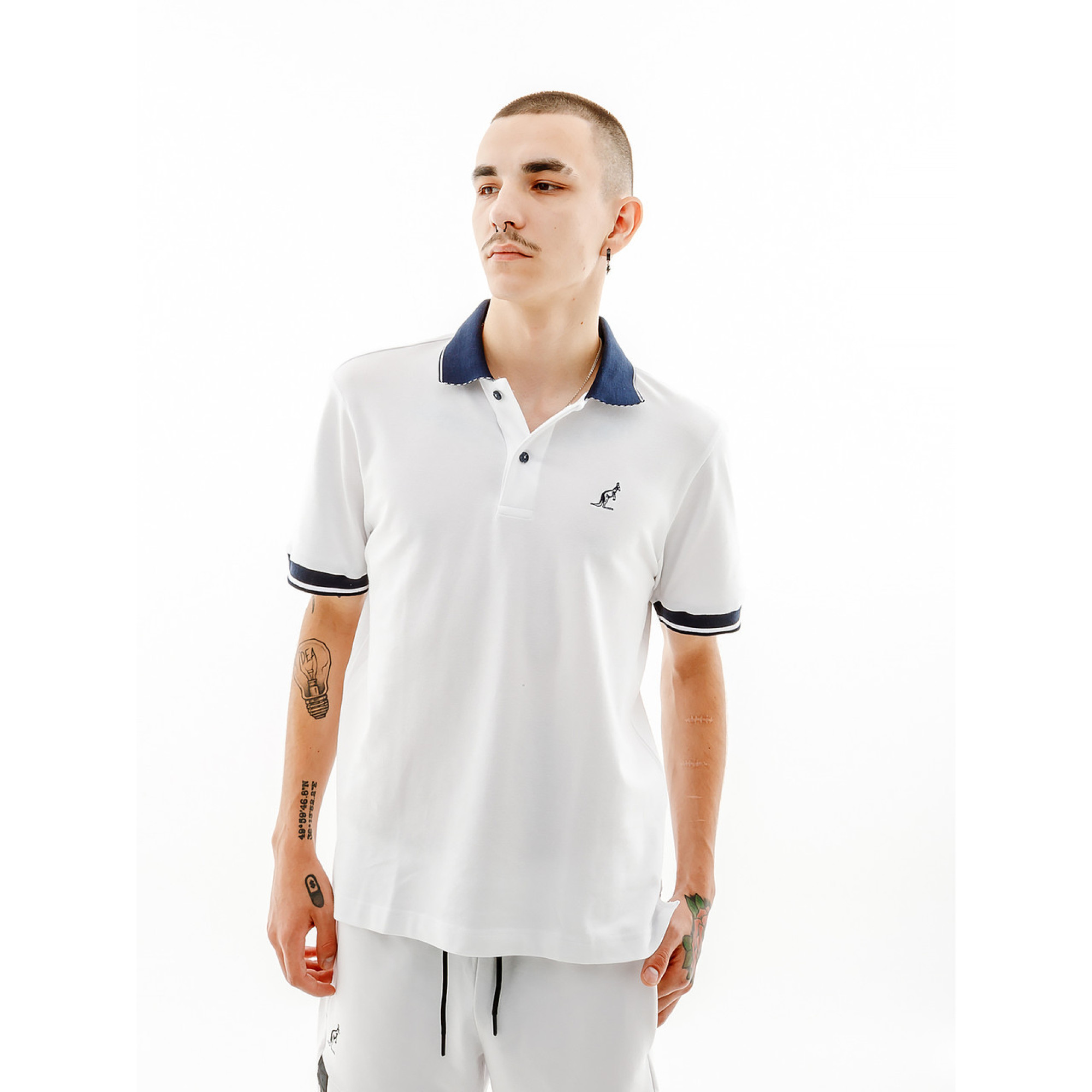 Чоловіча Футболка AUSTRALIAN LINES POLO PIQUE' EL R-FIT Білий M (7dLSUPO0010-002 M) - Robinzon.ua