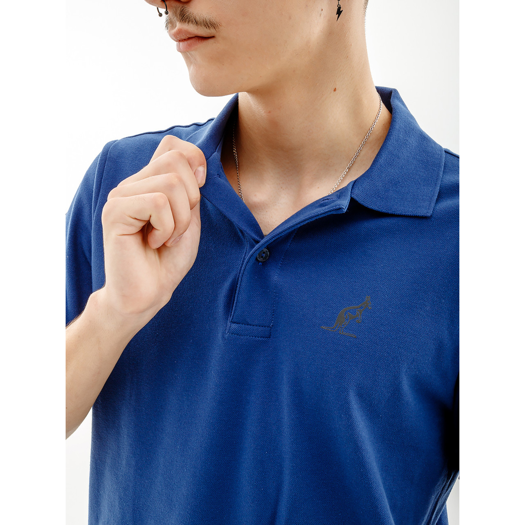 Чоловіча Футболка AUSTRALIAN LOGOS POLO PIQUE' EL R-FIT Синій L (7dLSUPO0063-842 L) - 2 - Robinzon.ua