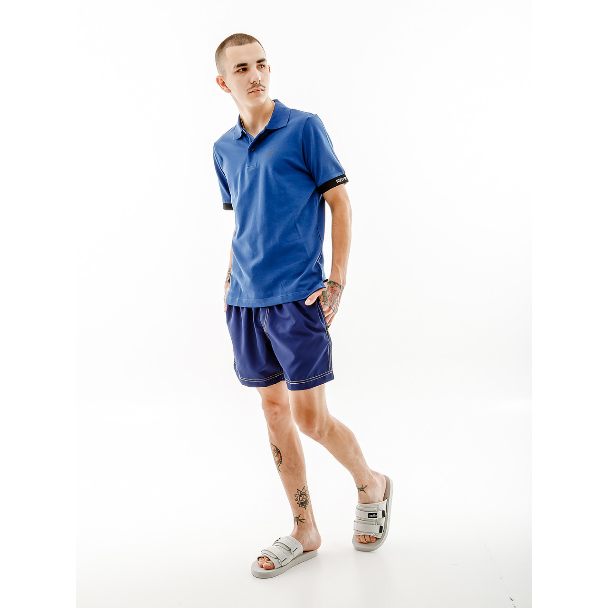 Чоловіча Футболка AUSTRALIAN LOGOS POLO PIQUE' EL R-FIT Синій L (7dLSUPO0063-842 L) - 3 - Robinzon.ua