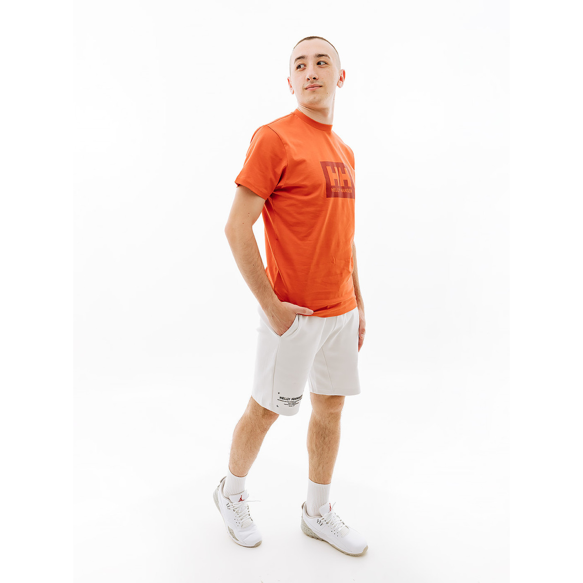 Мужская Футболка HELLY HANSEN HH BOX T Оранжевый XL (7d53285-179 XL) - 2 - Robinzon.ua