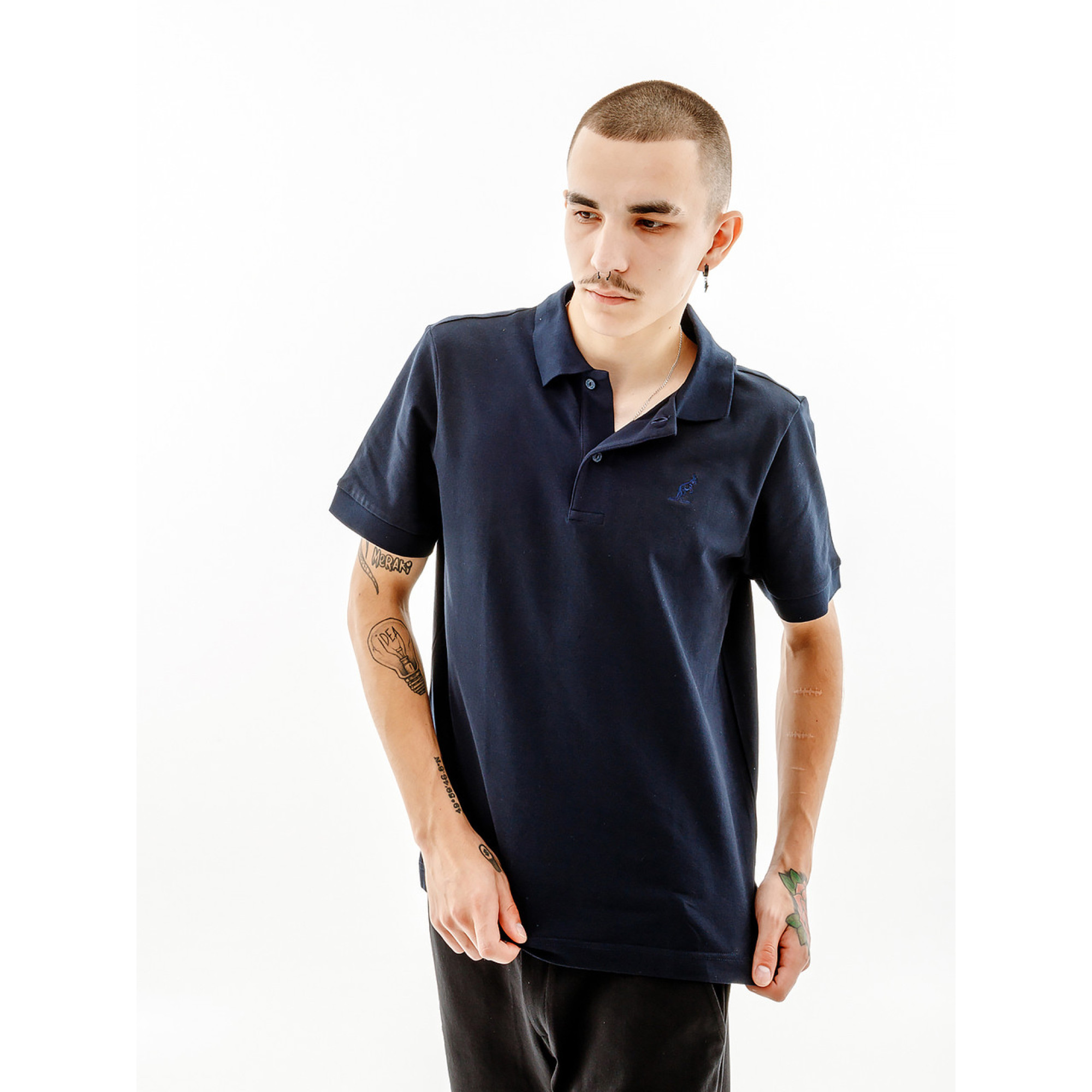 Чоловіча Футболка AUSTRALIAN EASY PIQUE' EL POLO R-FIT Синій L (7dLSUPO0007-200 L) - Robinzon.ua