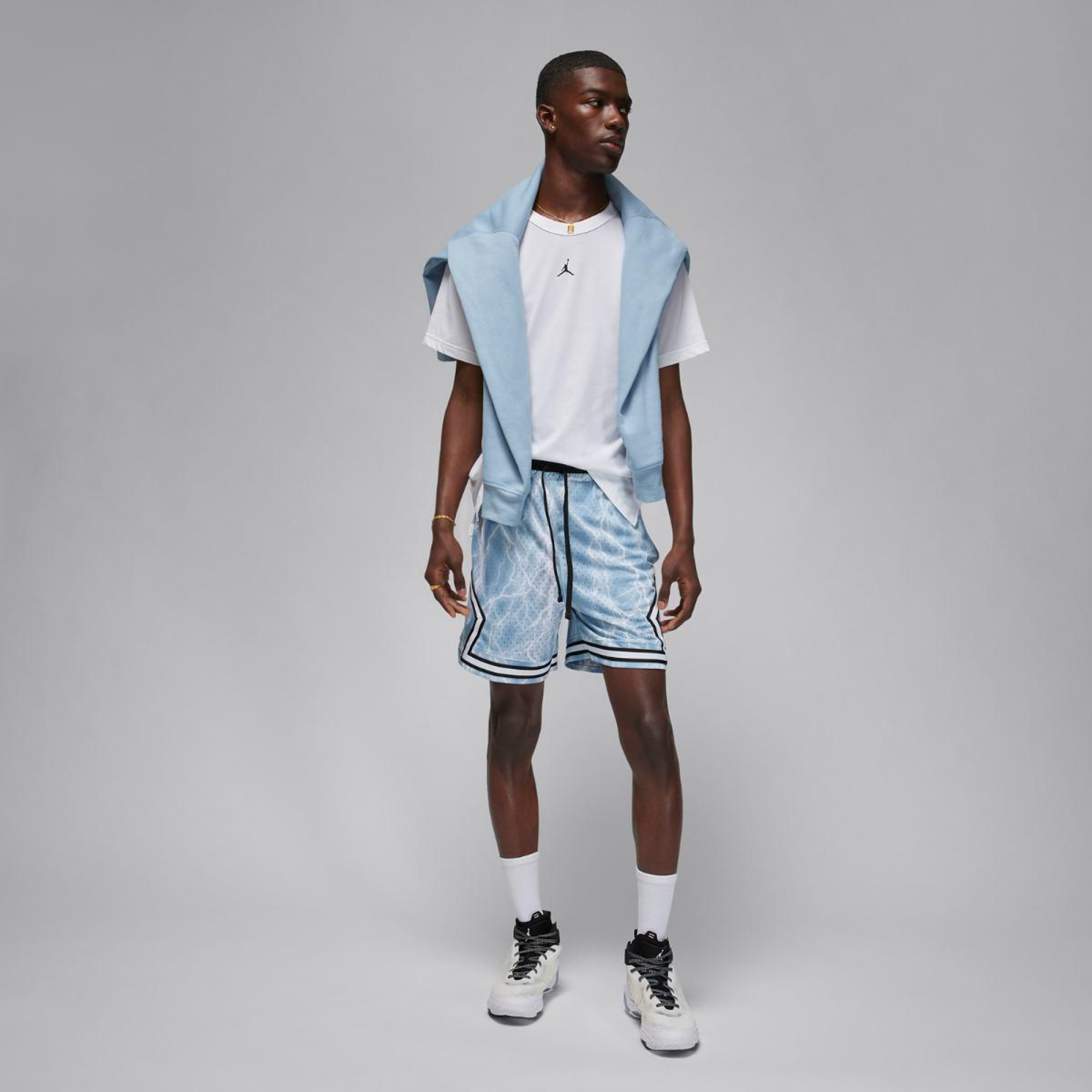 Чоловіча Футболка JORDAN M J DF SPRT SS TOP Білий M (7dFN5829-100 M) - 2 - Robinzon.ua