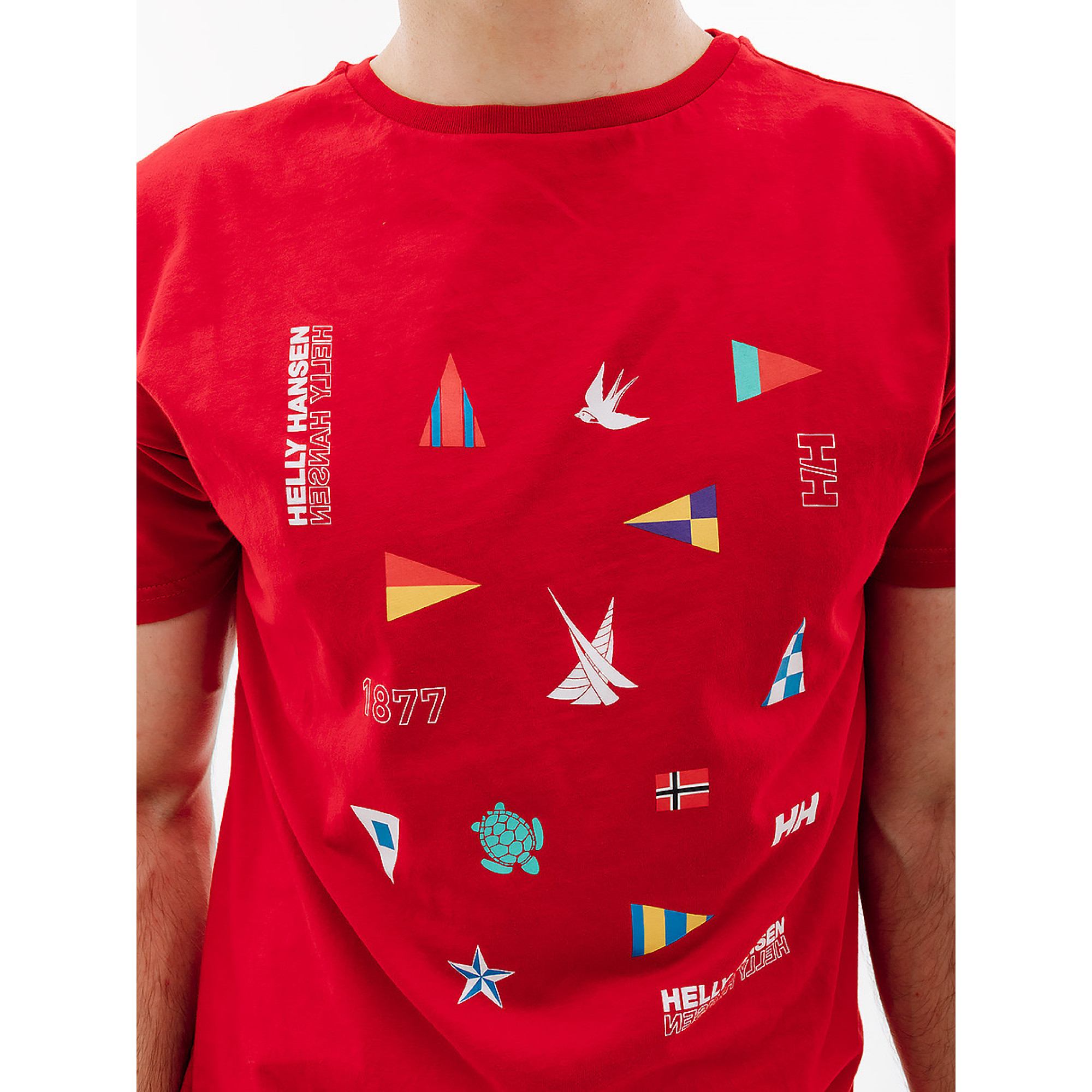 Чоловіча Футболка HELLY HANSEN SHORELINE T-SHIRT 2.0 Червоний  M (7d34222-162 M) - 1 - Robinzon.ua