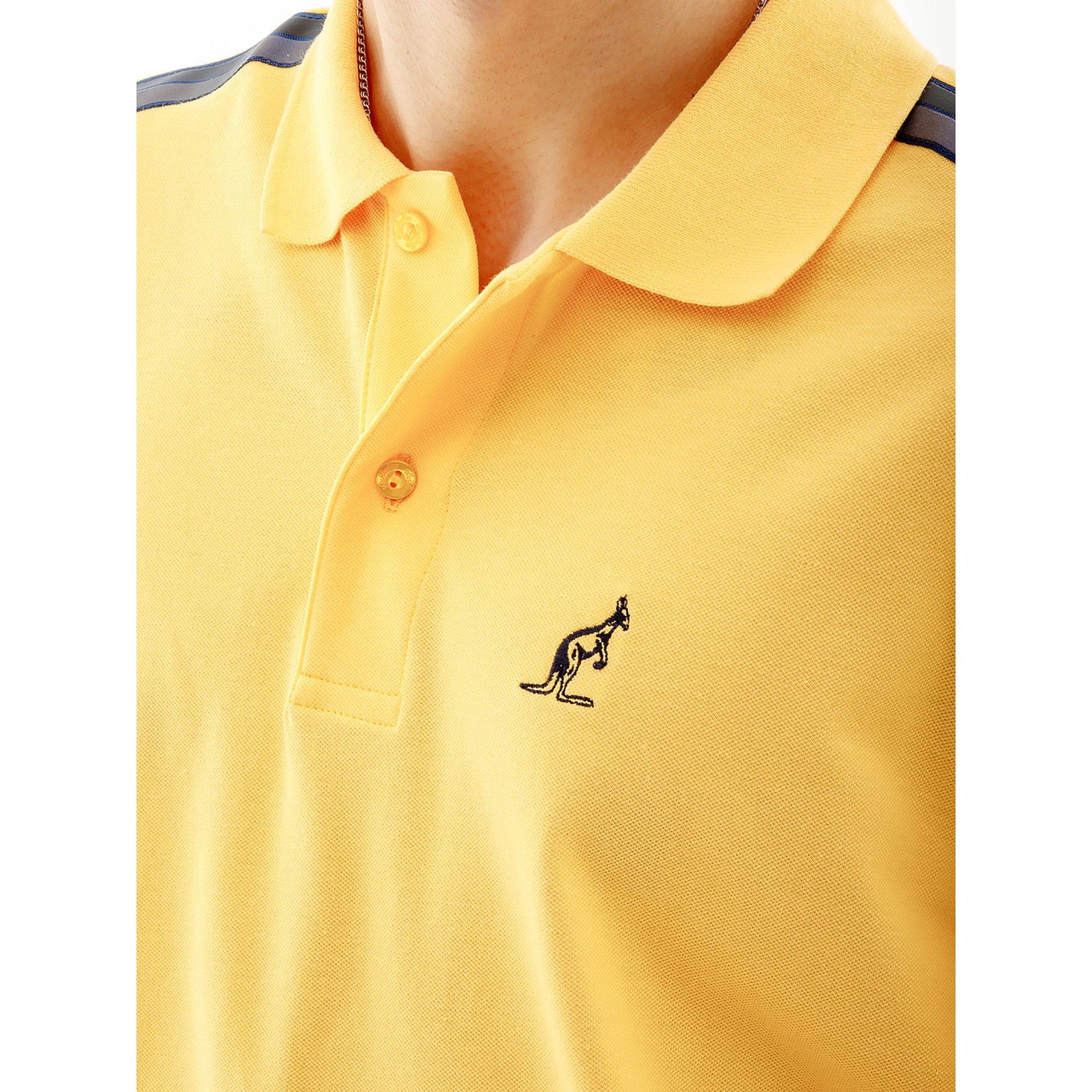 Чоловіча Футболка AUSTRALIAN TAPE STRIPE POLO CLUB PIQUE' Жовтий L (7dLSUPO0060-329 L) - 2 - Robinzon.ua