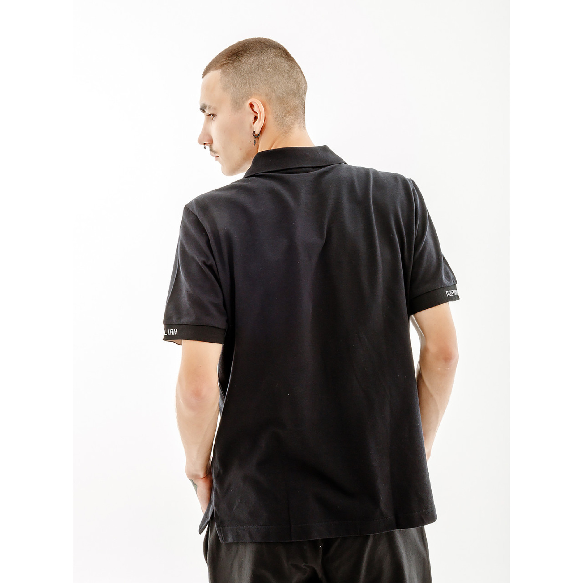 Чоловіча Футболка AUSTRALIAN LOGOS POLO PIQUE' EL R-FIT Чорний L (7dLSUPO0063-003 L) - 1 - Robinzon.ua