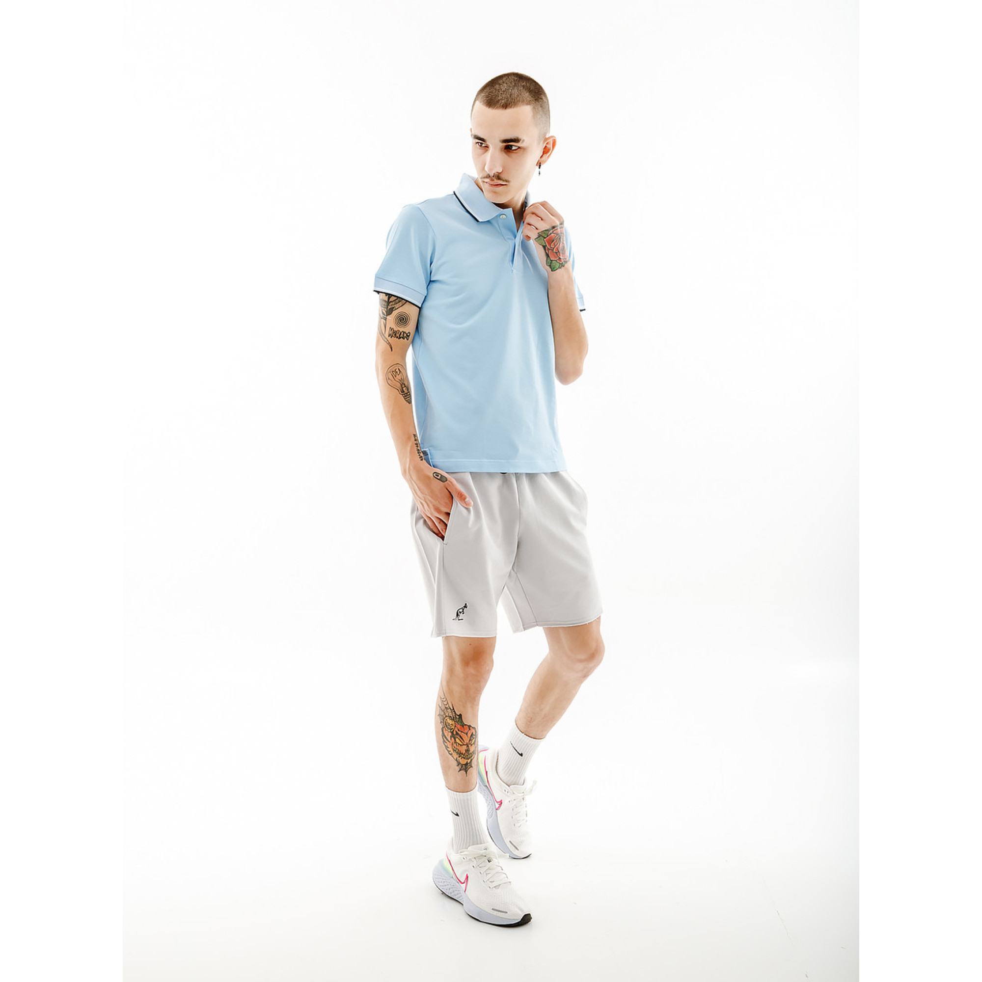 Чоловіча Футболка AUSTRALIAN 2-STRIPE PIQUE' POLO S-FIT Блакитний XL (7dLSUPO0004-440 XL) - 2 - Robinzon.ua