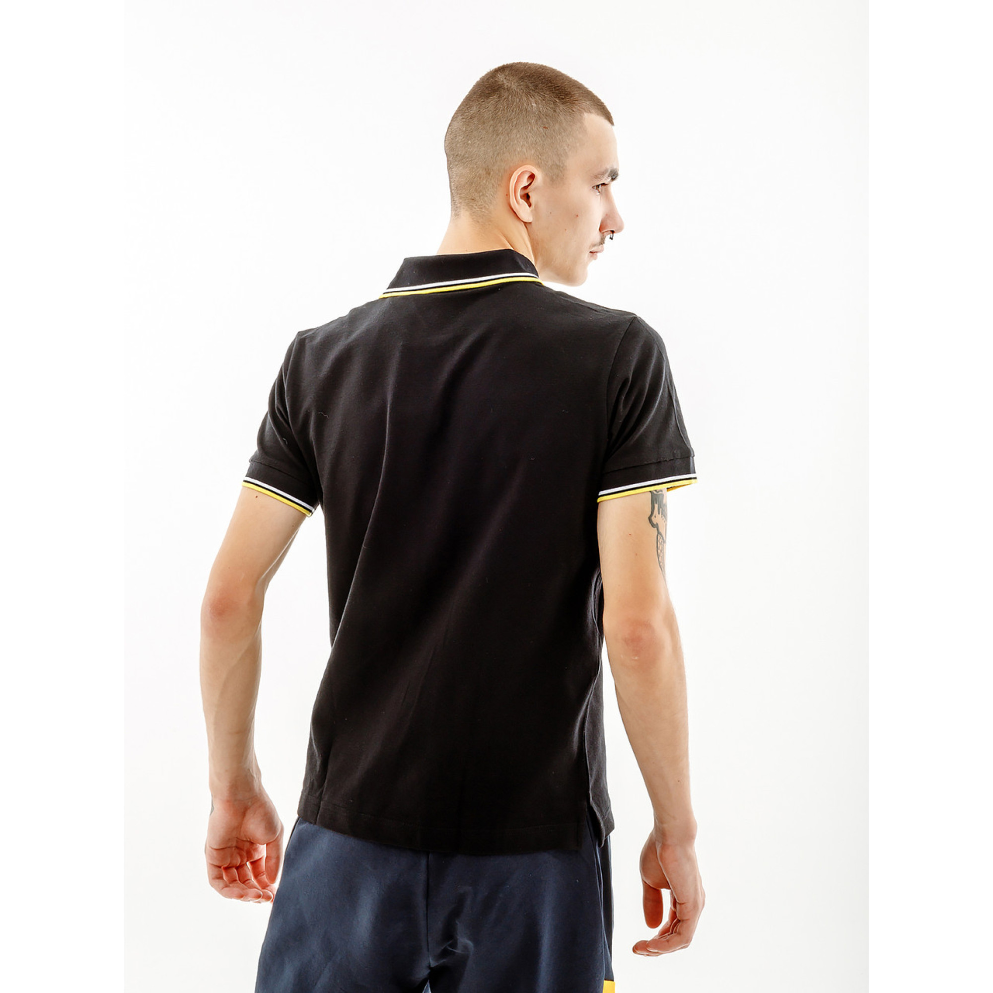 Чоловіча Футболка AUSTRALIAN 2-STRIPE PIQUE' POLO S-FIT Чорний 2XL (7dLSUPO0004-003A 2XL) - 1 - Robinzon.ua