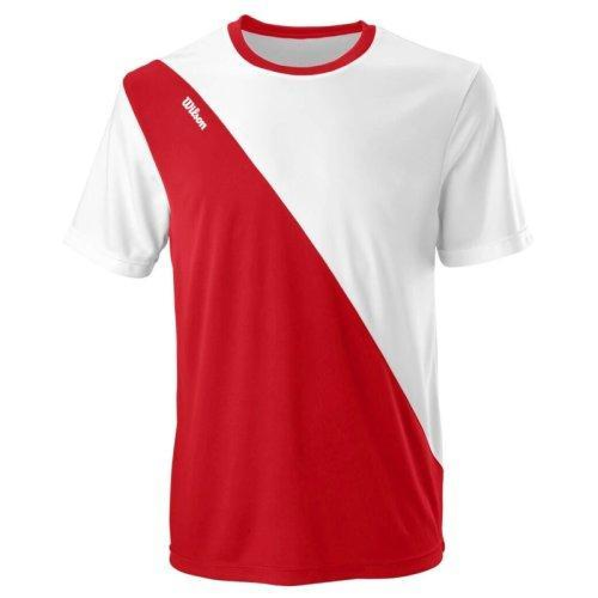 Чоловіча Футболка Wilson TEAM II CREW Білий Червоний S (WRA794002 S) - Robinzon.ua