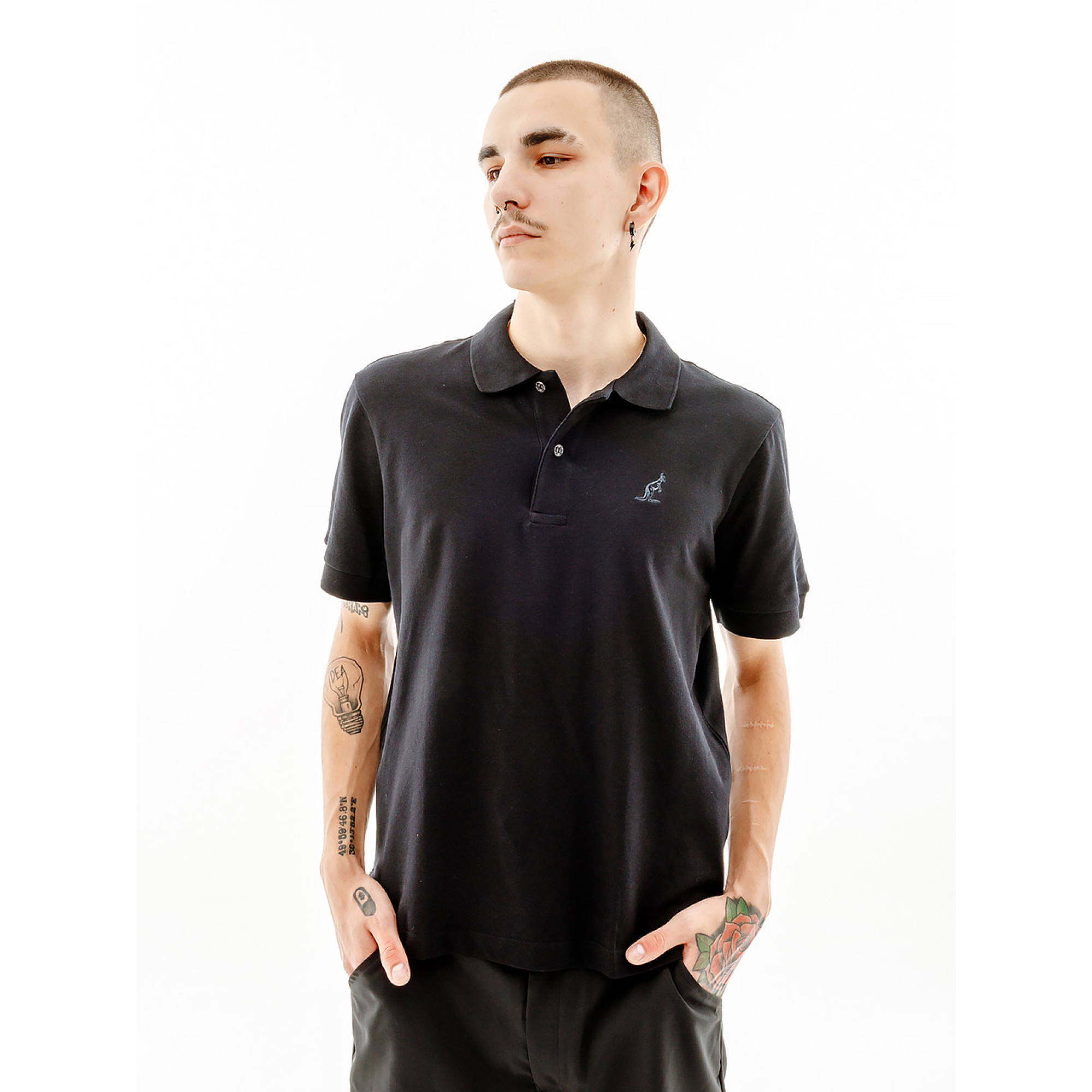 Чоловіча Футболка AUSTRALIAN EASY PIQUE' EL POLO R-FIT Чорний L (7dLSUPO0007-003 L) - Robinzon.ua