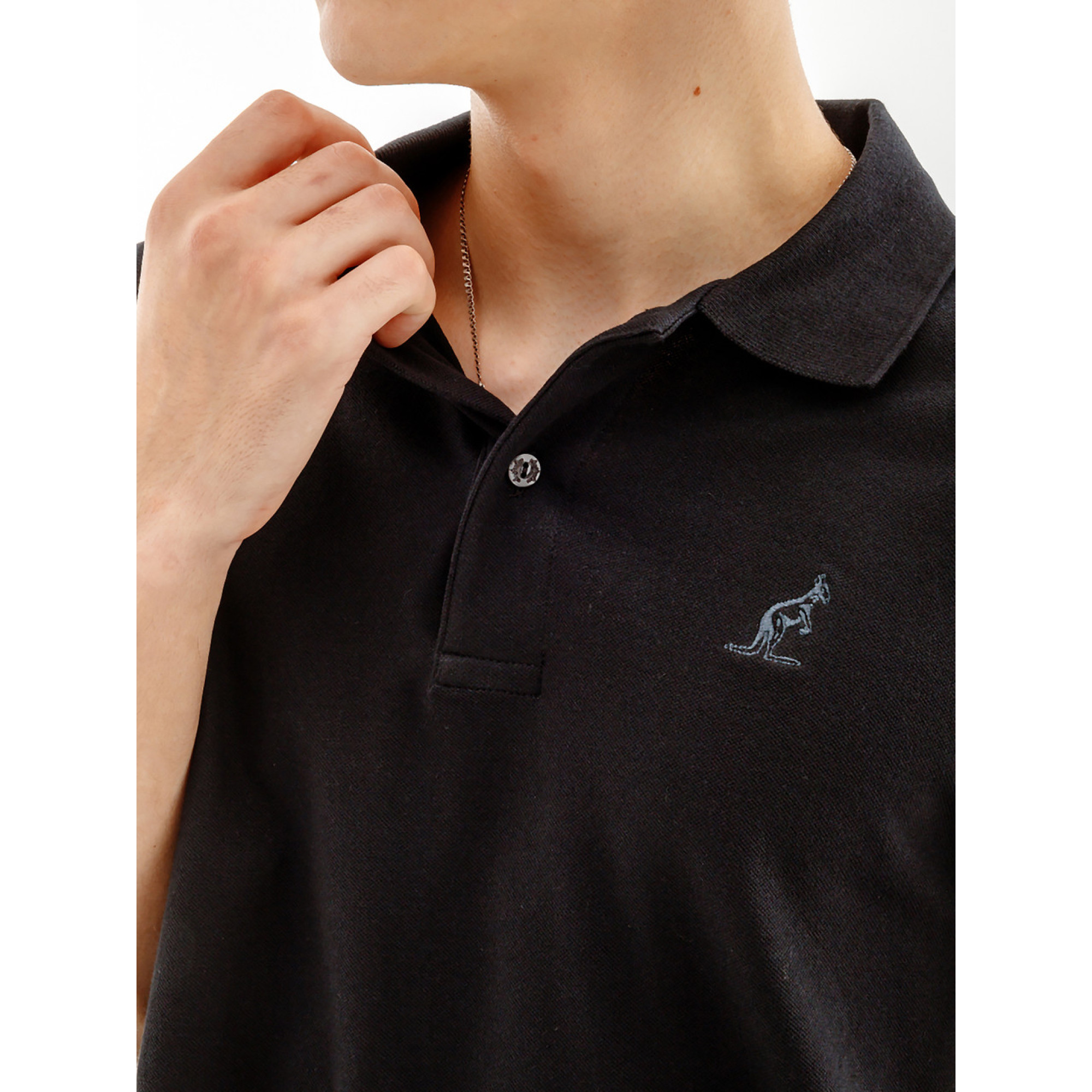 Чоловіча Футболка AUSTRALIAN EASY PIQUE' EL POLO R-FIT Чорний L (7dLSUPO0007-003 L) - 2 - Robinzon.ua