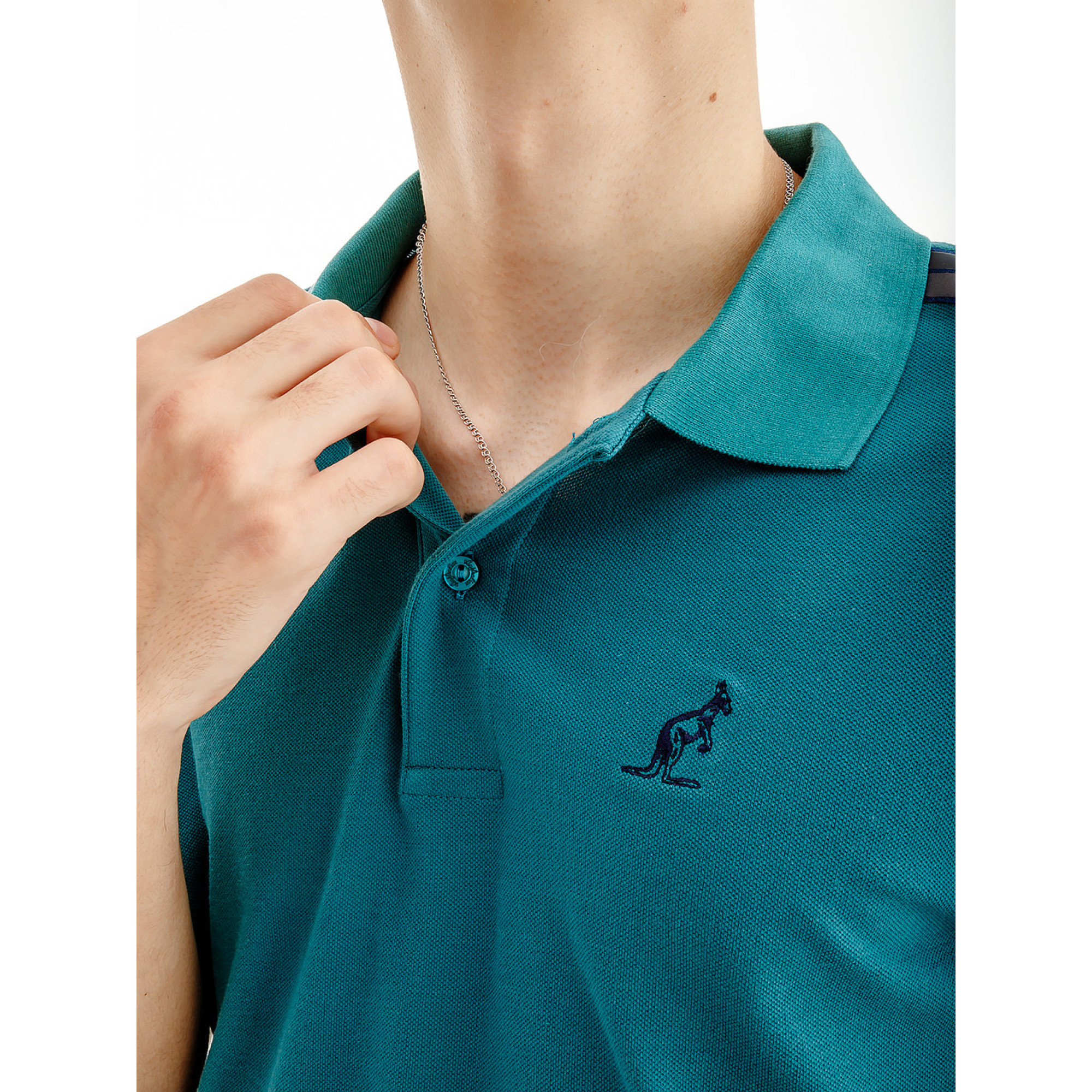 Чоловіча Футболка AUSTRALIAN TAPE STRIPE POLO CLUB PIQUE' Зелений L (7dLSUPO0060-328 L) - 2 - Robinzon.ua