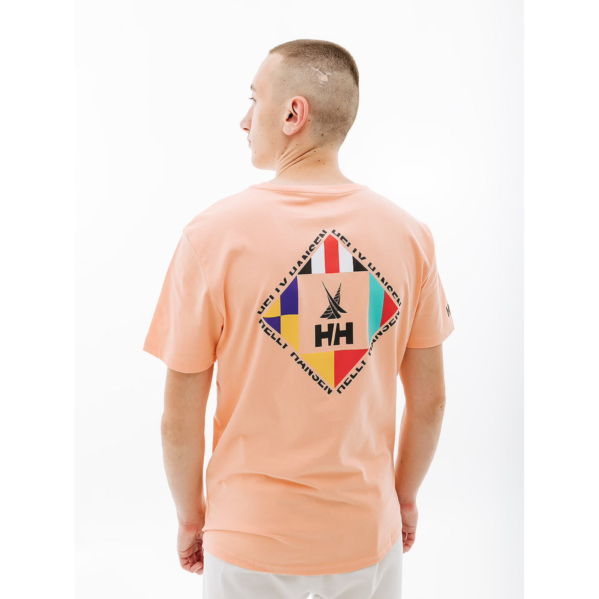 Чоловіча Футболка HELLY HANSEN SHORELINE T-SHIRT 2.0 Кораловий XL (7d34222-058 XL) - 3 - Robinzon.ua