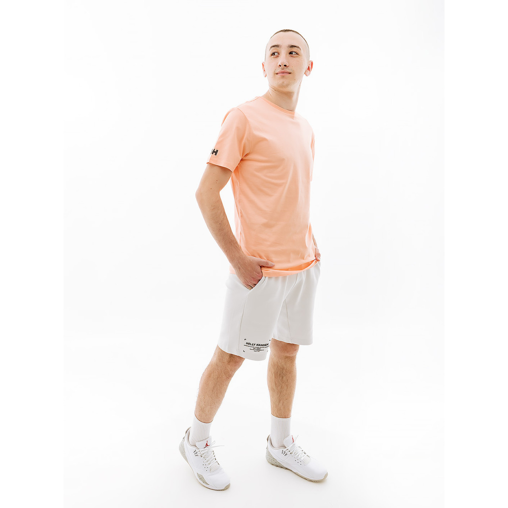 Чоловіча Футболка HELLY HANSEN SHORELINE T-SHIRT 2.0 Кораловий XL (7d34222-058 XL) - 2 - Robinzon.ua