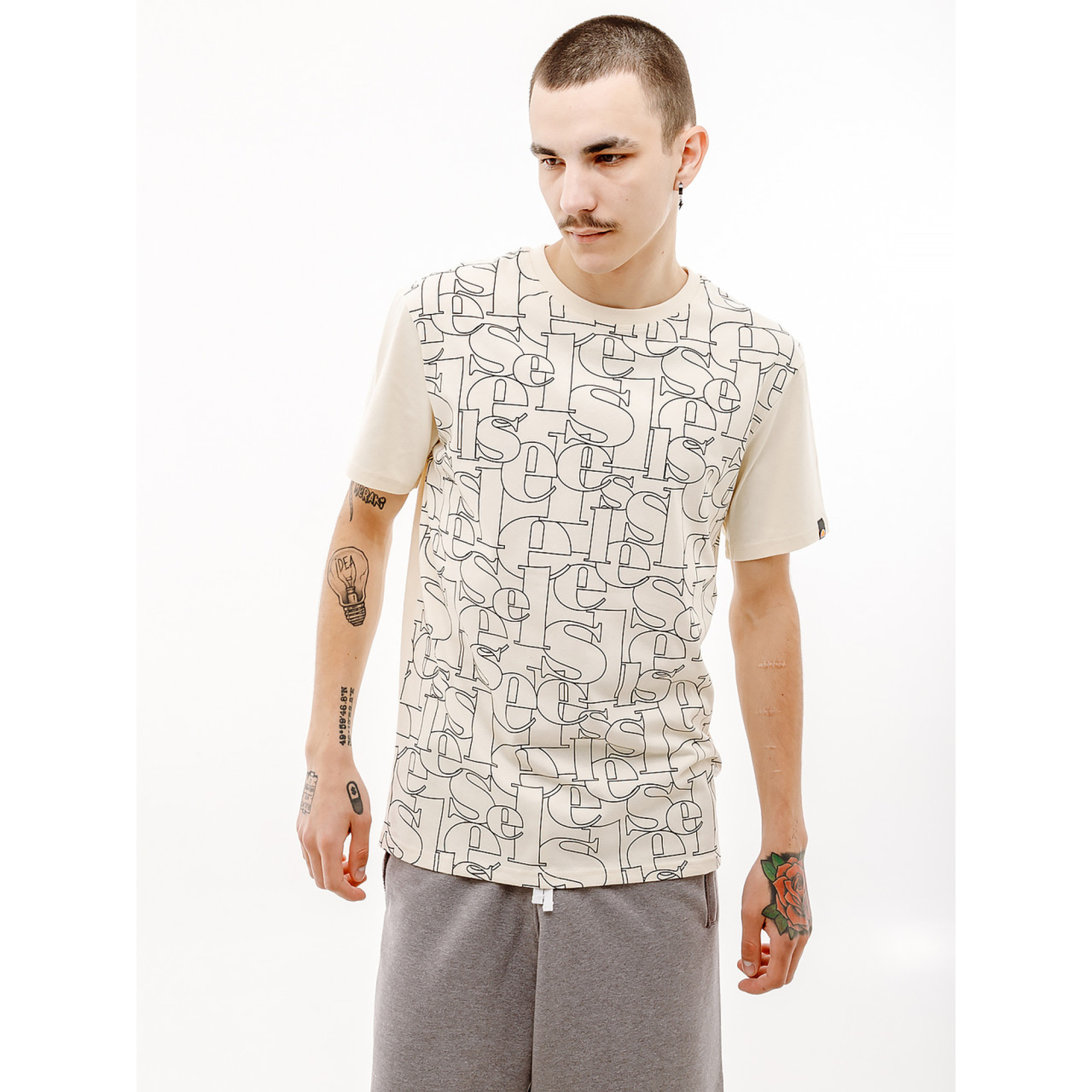 Чоловіча Футболка Ellesse Gilliano T-Shirt Бежевий M (7dSHV20113-904 M) - Robinzon.ua