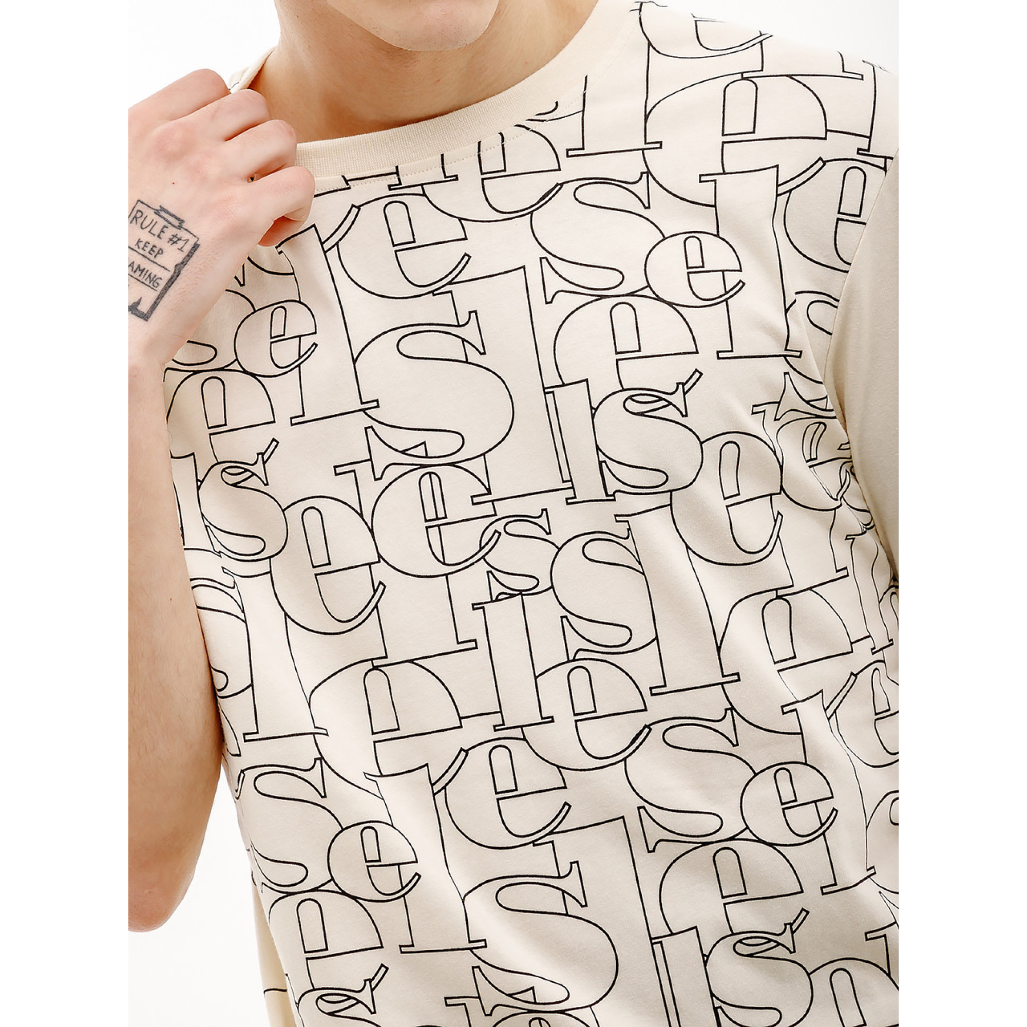 Мужская Футболка Ellesse Gilliano T-Shirt Бежевый M (7dSHV20113-904 M) - 2 - Robinzon.ua